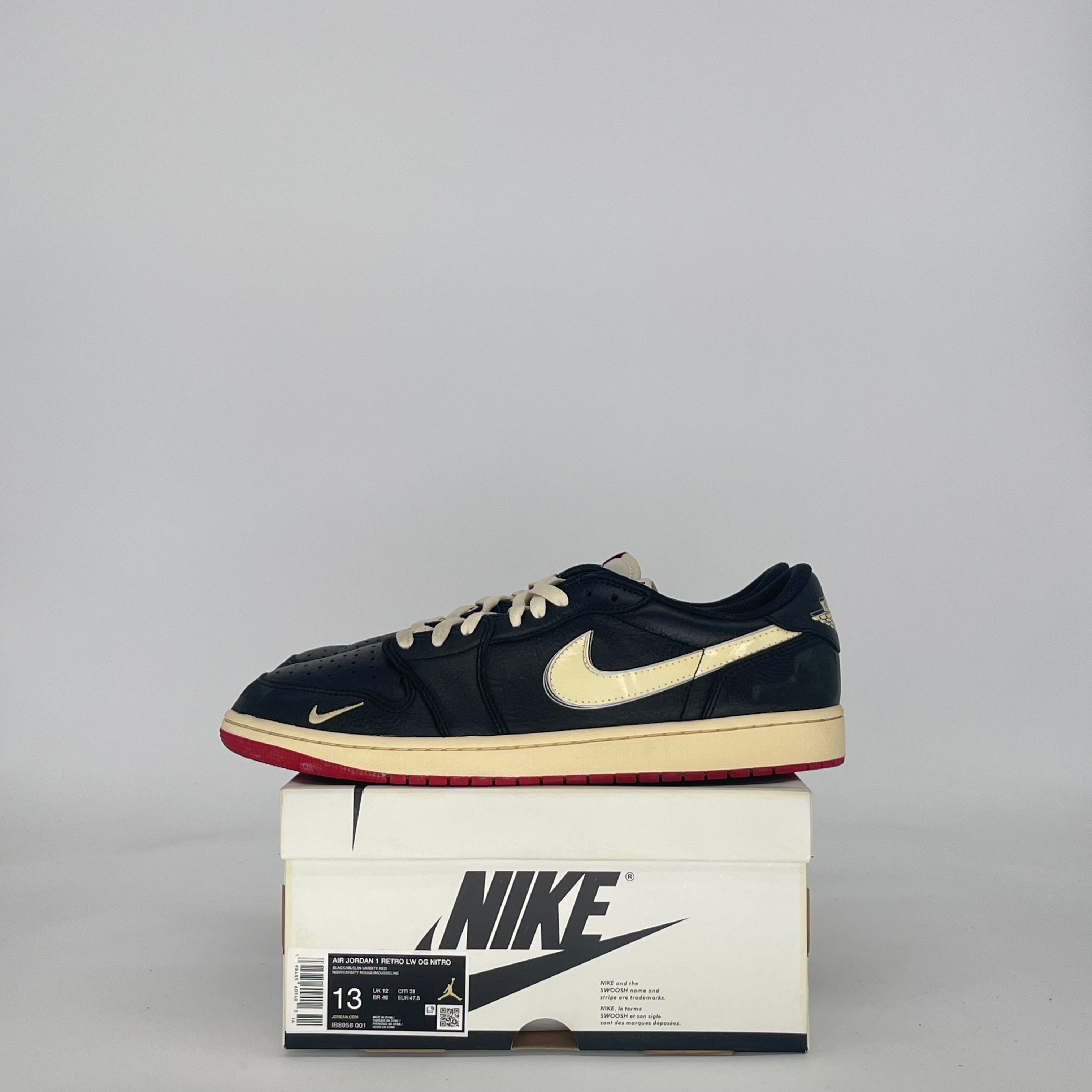 AIR JORDAN 1 LOW NIGEL SYLVESTER BETTER WITH TIME IB8958-001 SIZE 13/14.5W