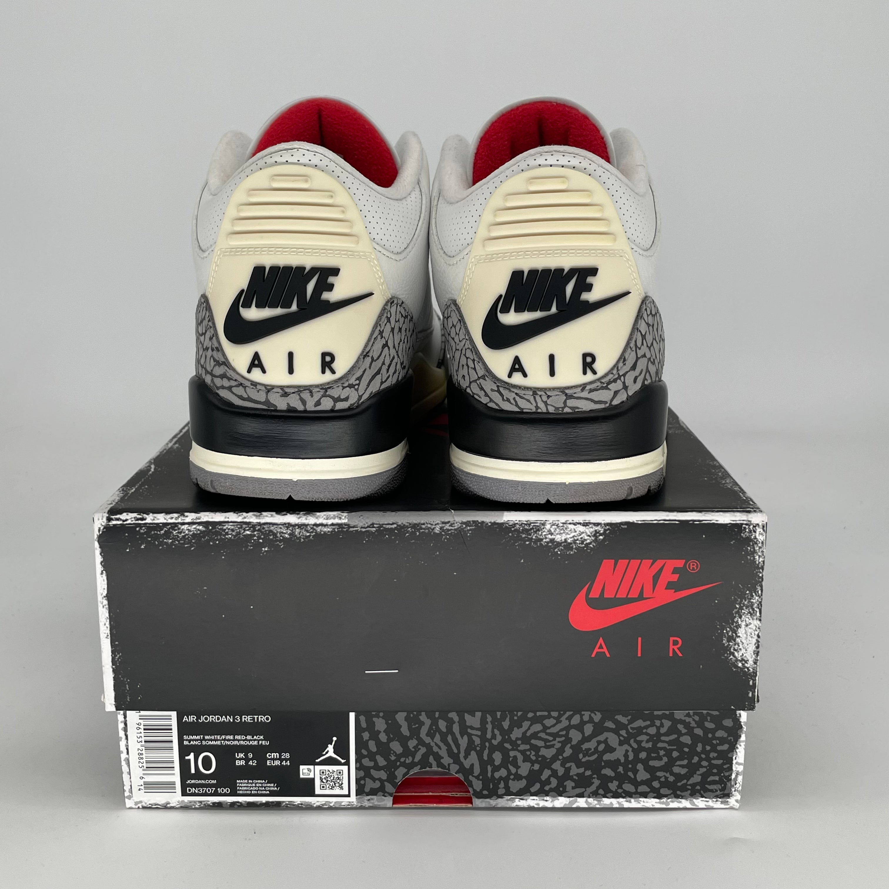 AIR JORDAN 3 WHITE CEMENT REIMAGINED DN3707-100 SIZE 10/11.5W