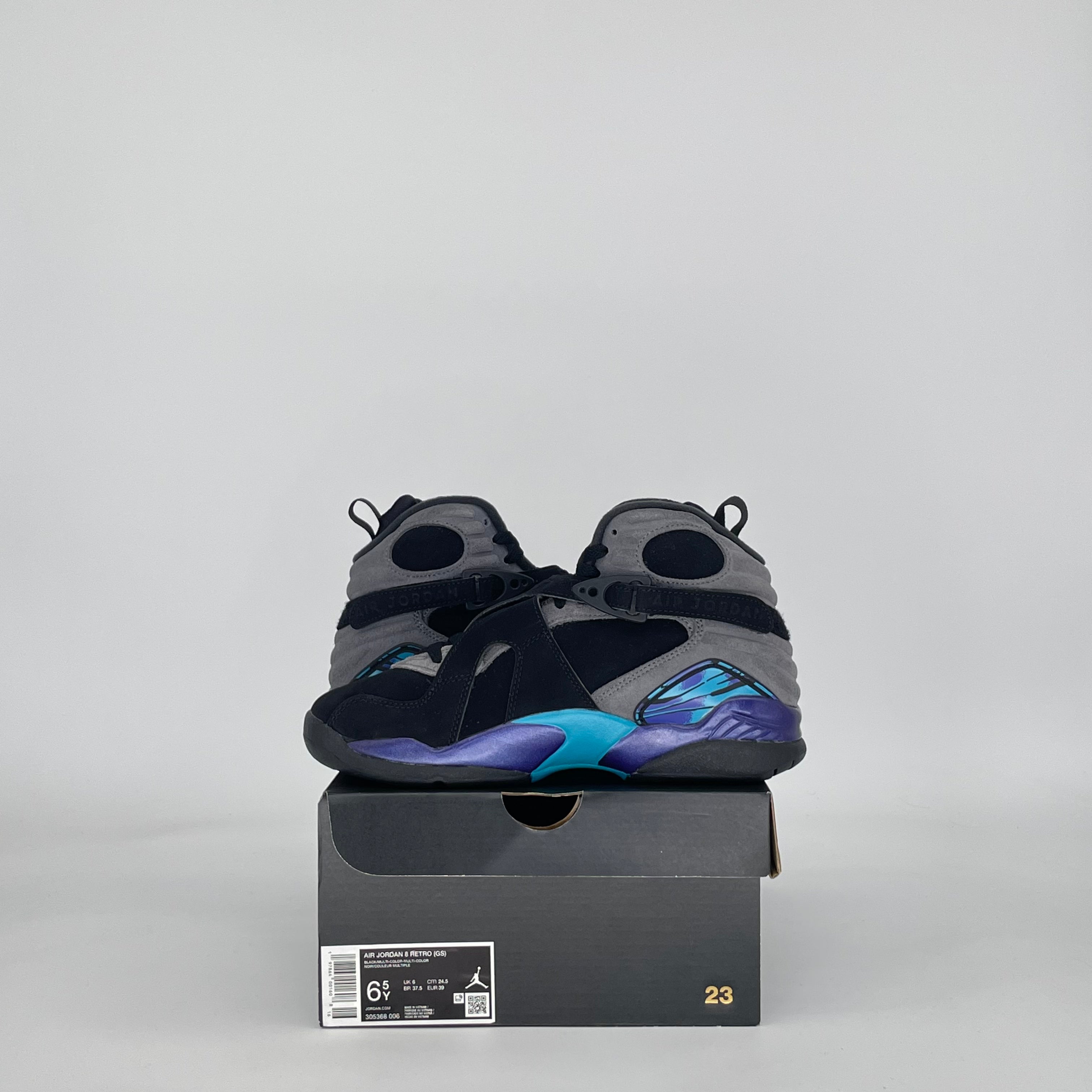AIR JORDAN 8 AQUA 305368-006 SIZE 6.5/8W GS