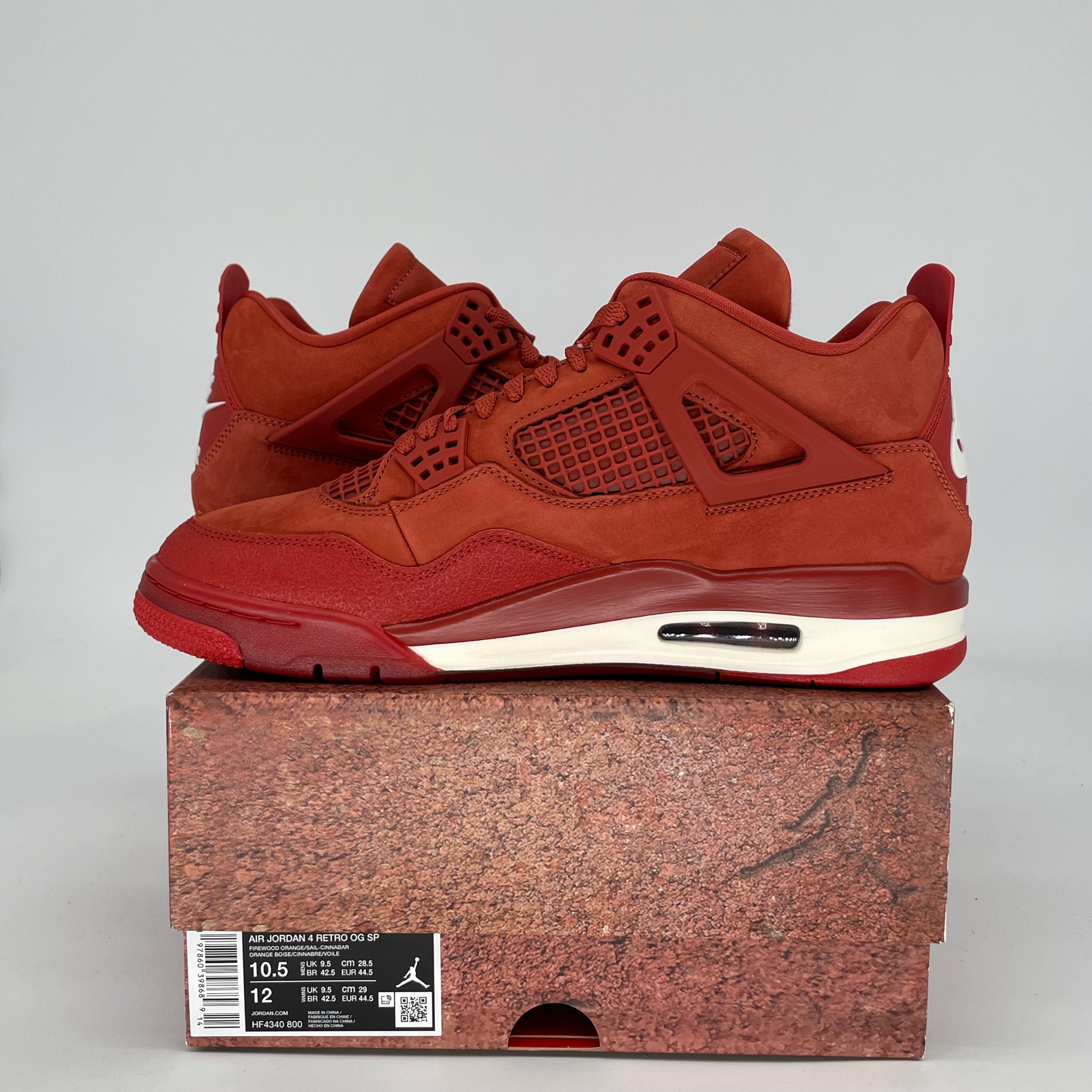 AIR JORDAN 4 NIGEL SYLVESTER BRICK BY BRICK HF4340-800 SIZE 10.5/12W