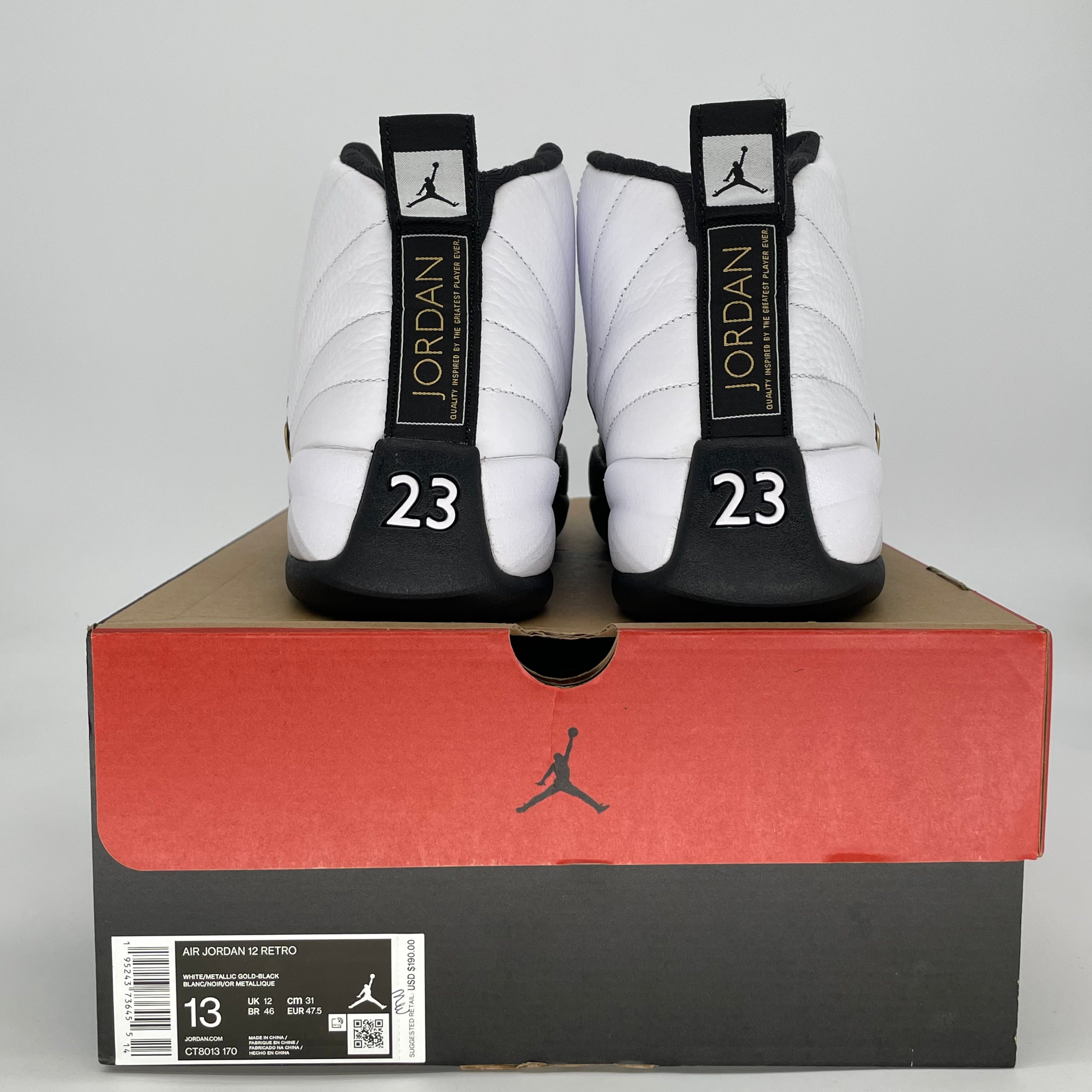 AIR JORDAN 12 ROYALTY TAXI CT8013-170 SIZE 13/14.5W