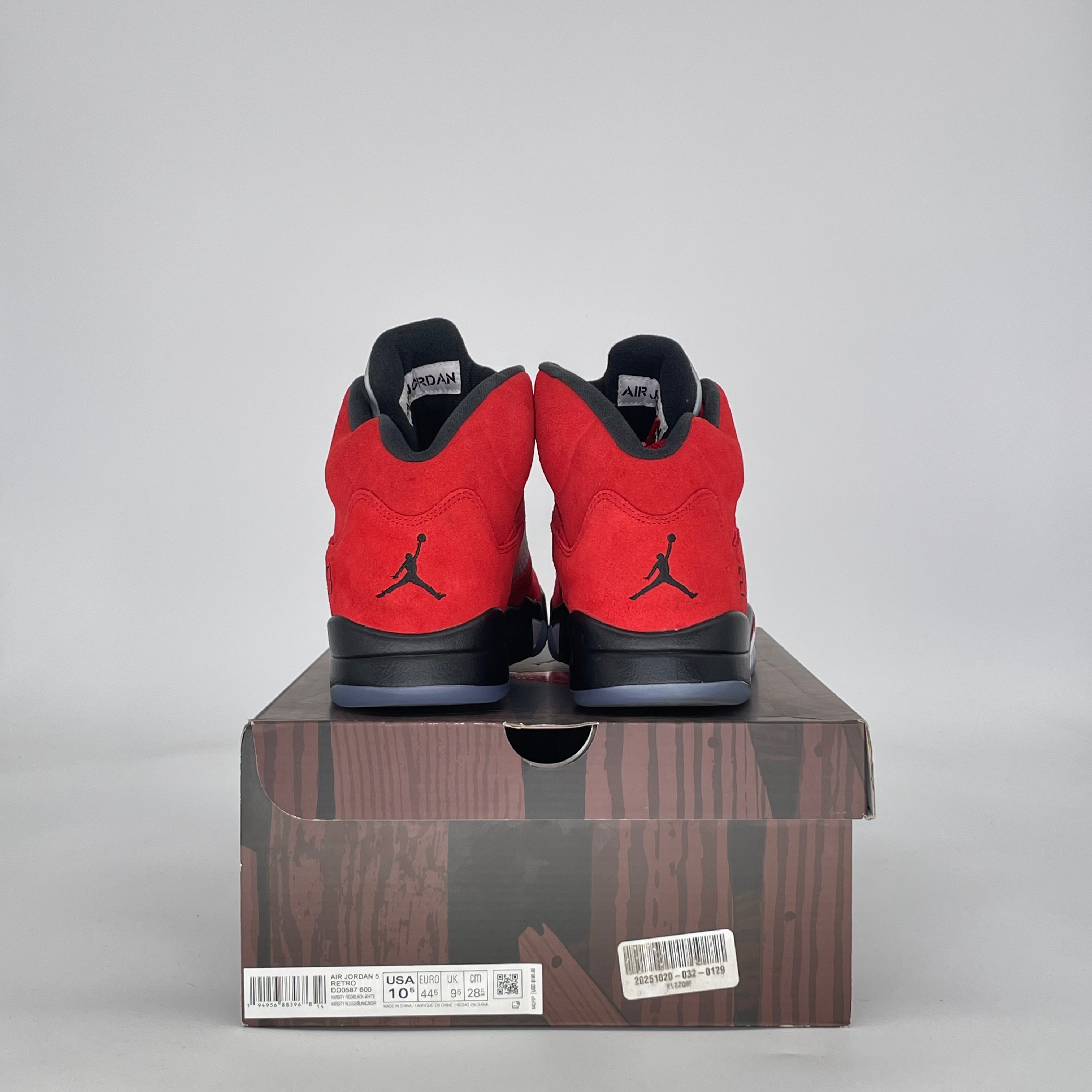 AIR JORDAN 5 RAGING BULL RED (2021) DD0587-600 SIZE 10.5/12W
