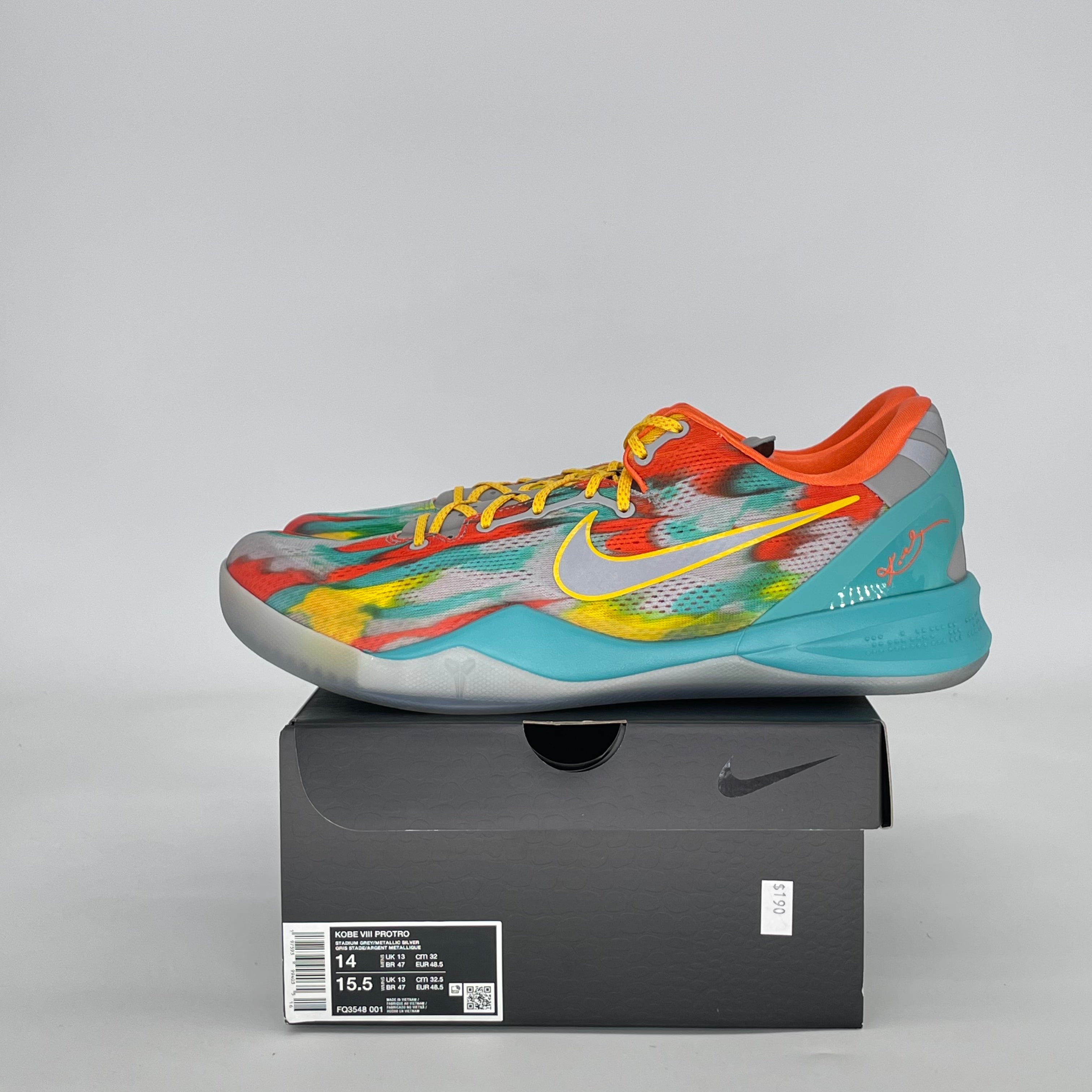 NIKE KOBE 8 PROTRO VENICE BEACH (2024) FQ3548-001 SIZE 14/15.5W