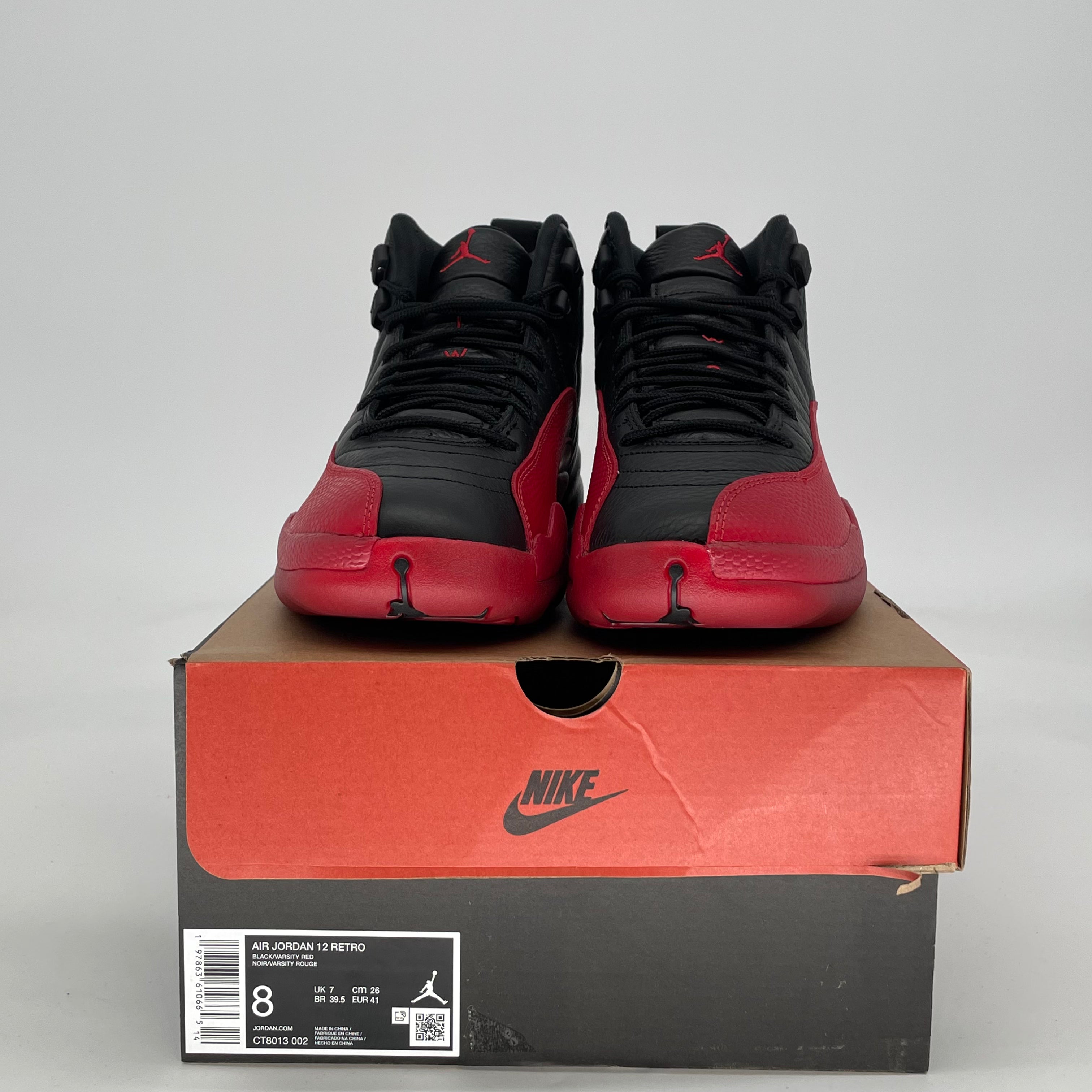 AIR JORDAN 12 FLU GAME CT8013-002 SIZE 8/9.5W
