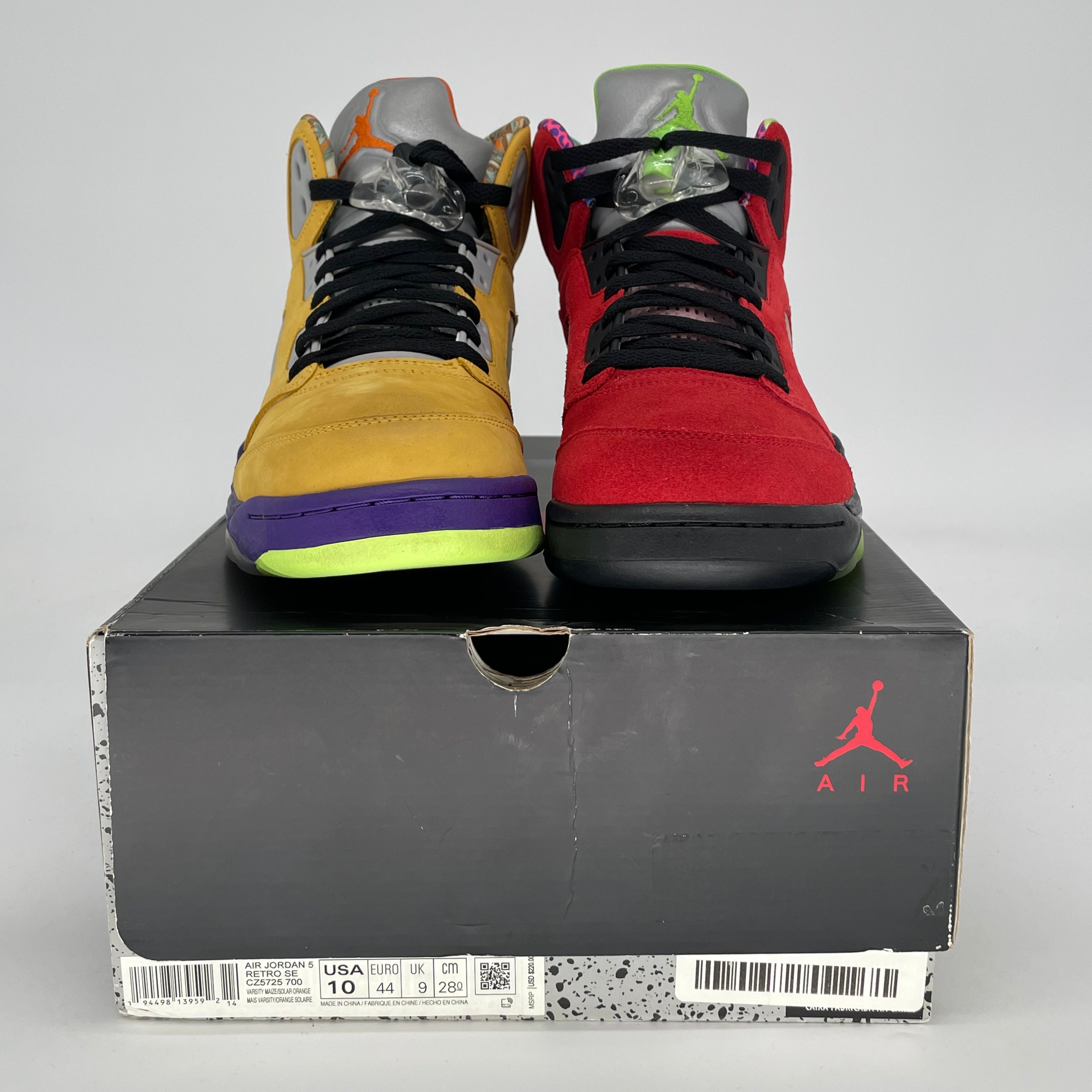 AIR JORDAN 5 WHAT THE CZ5725-700 SIZE 10/11.5W