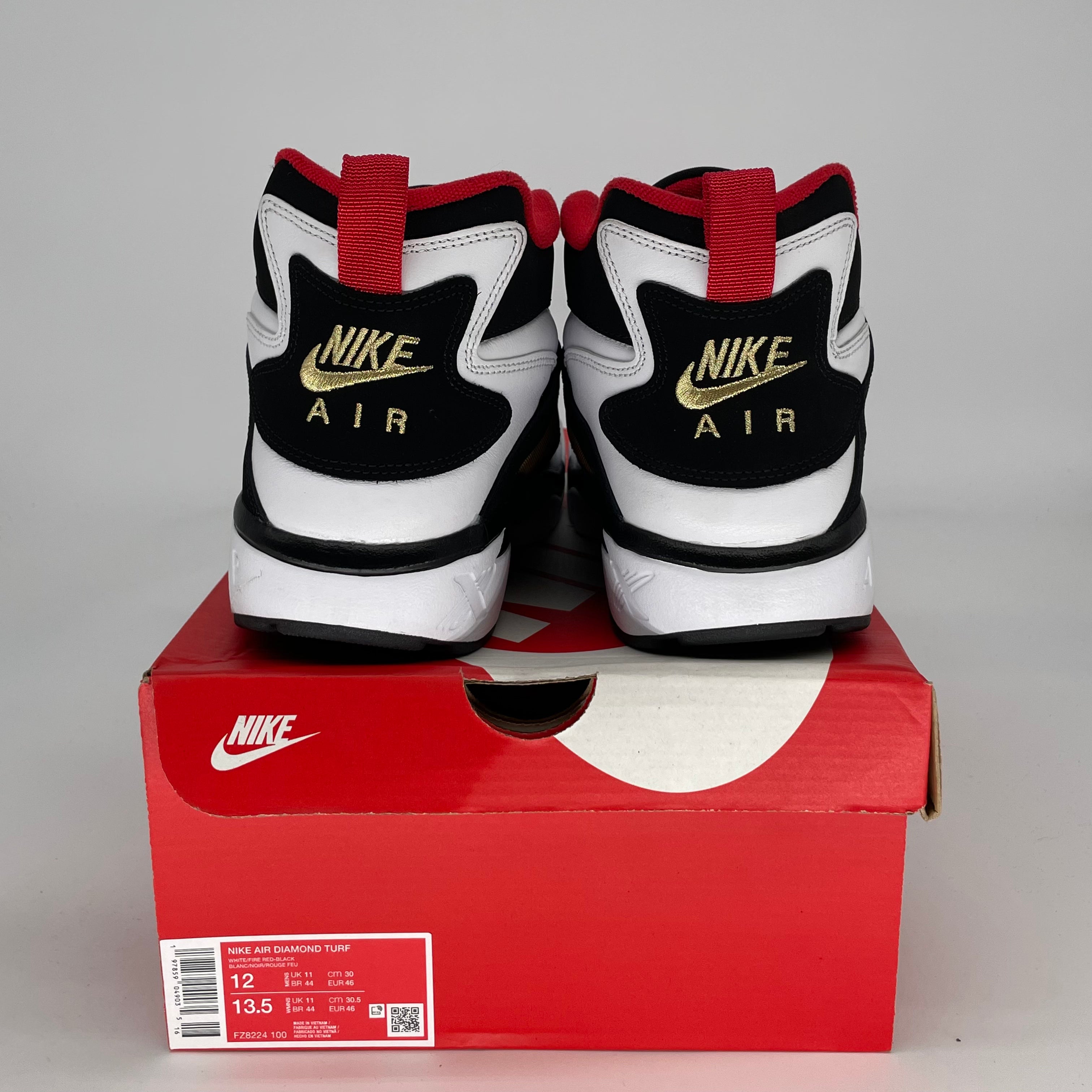 NIKE AIR DIAMOND TURF 49ERS SIZE 12 FZ8224-100