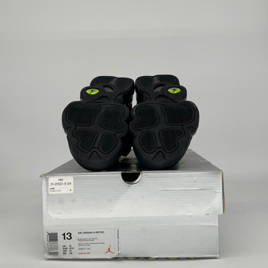AIR JORDAN 13 BLACK CAT 414571-011 SIZE 13/14.5W