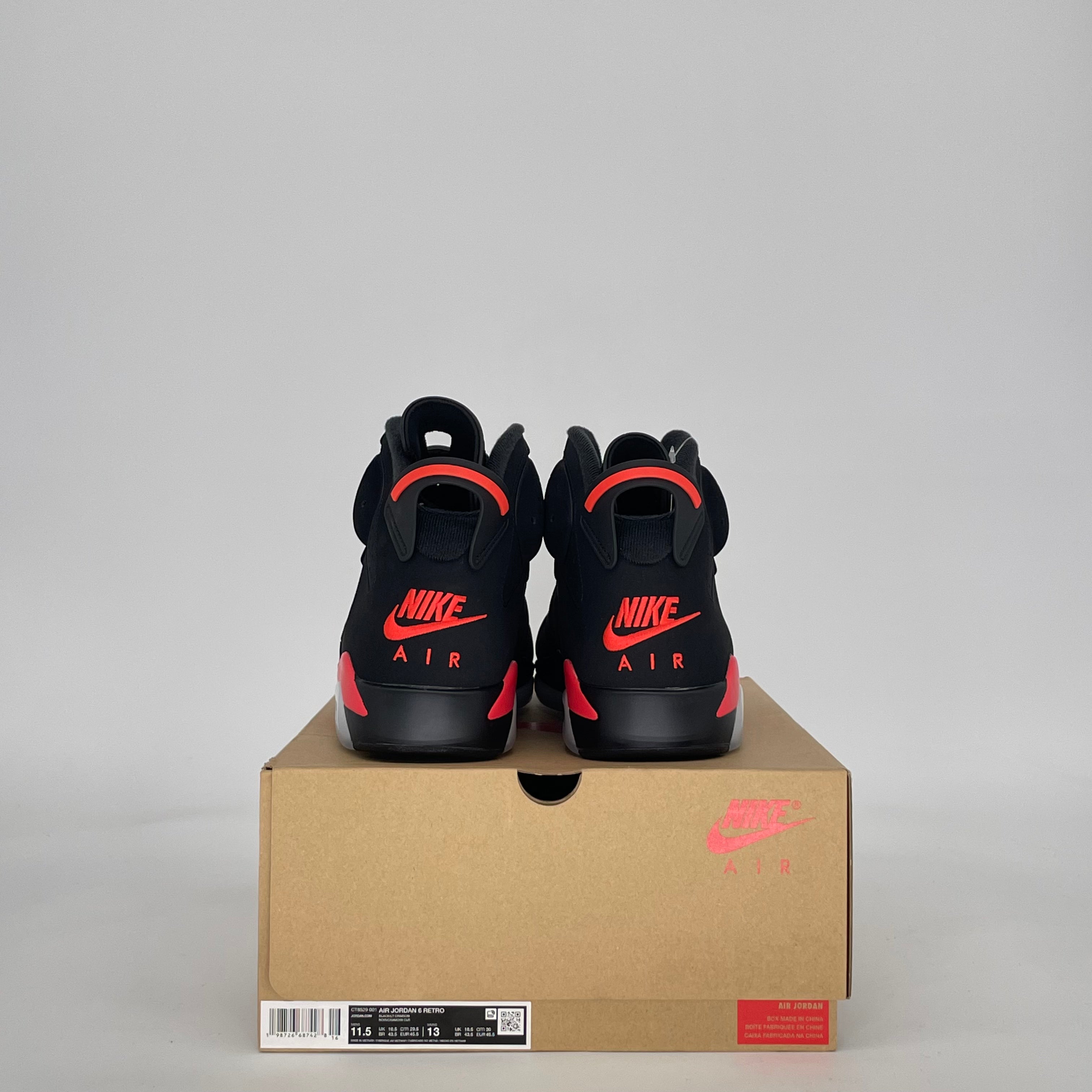 AIR JORDAN 6 INFRARED SALESMAN CT8529-001 SIZE 11.5/13W