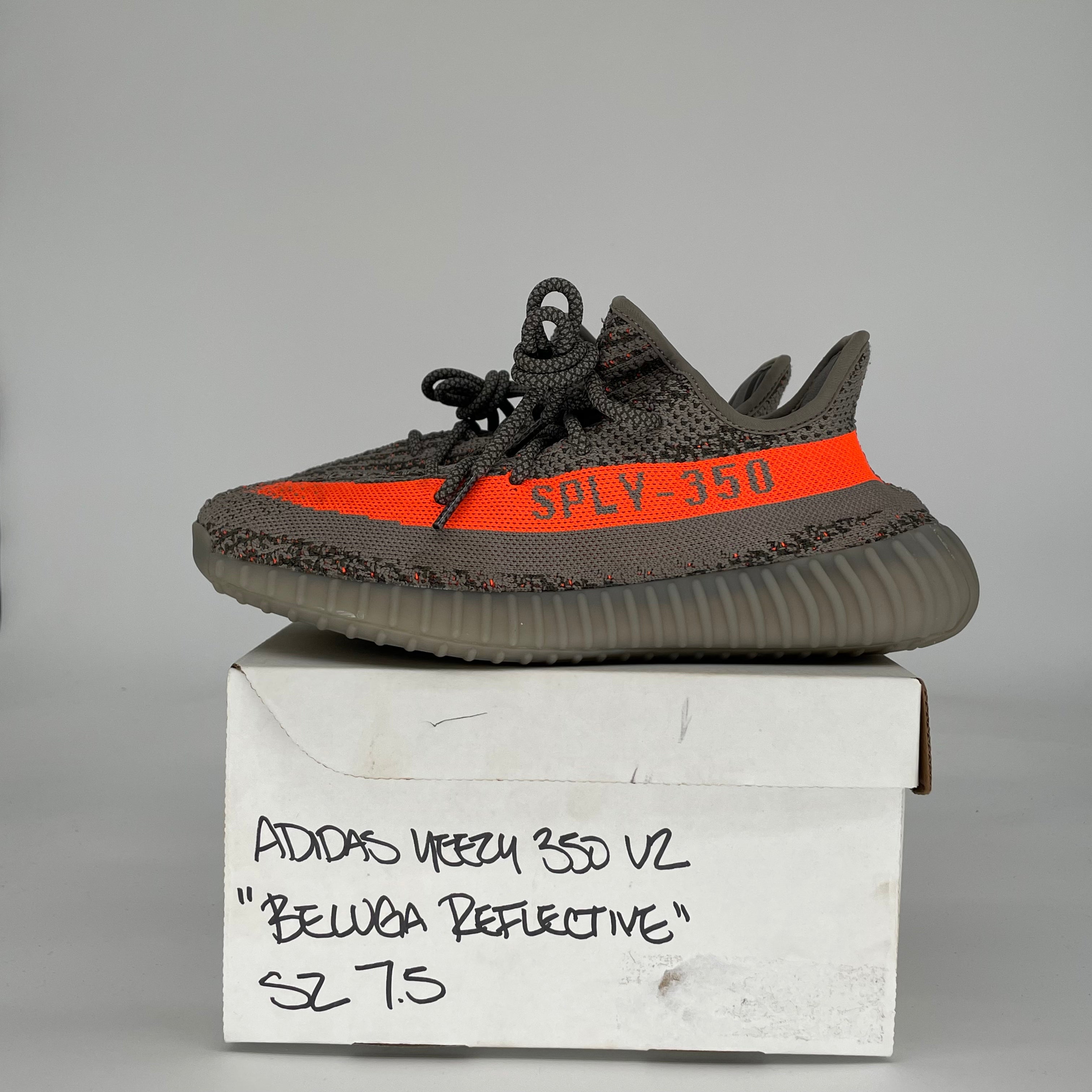 ADIDAS YEEZY 350 V2 BELUGA REFLECTIVE GW1229 SIZE 7.5/9W