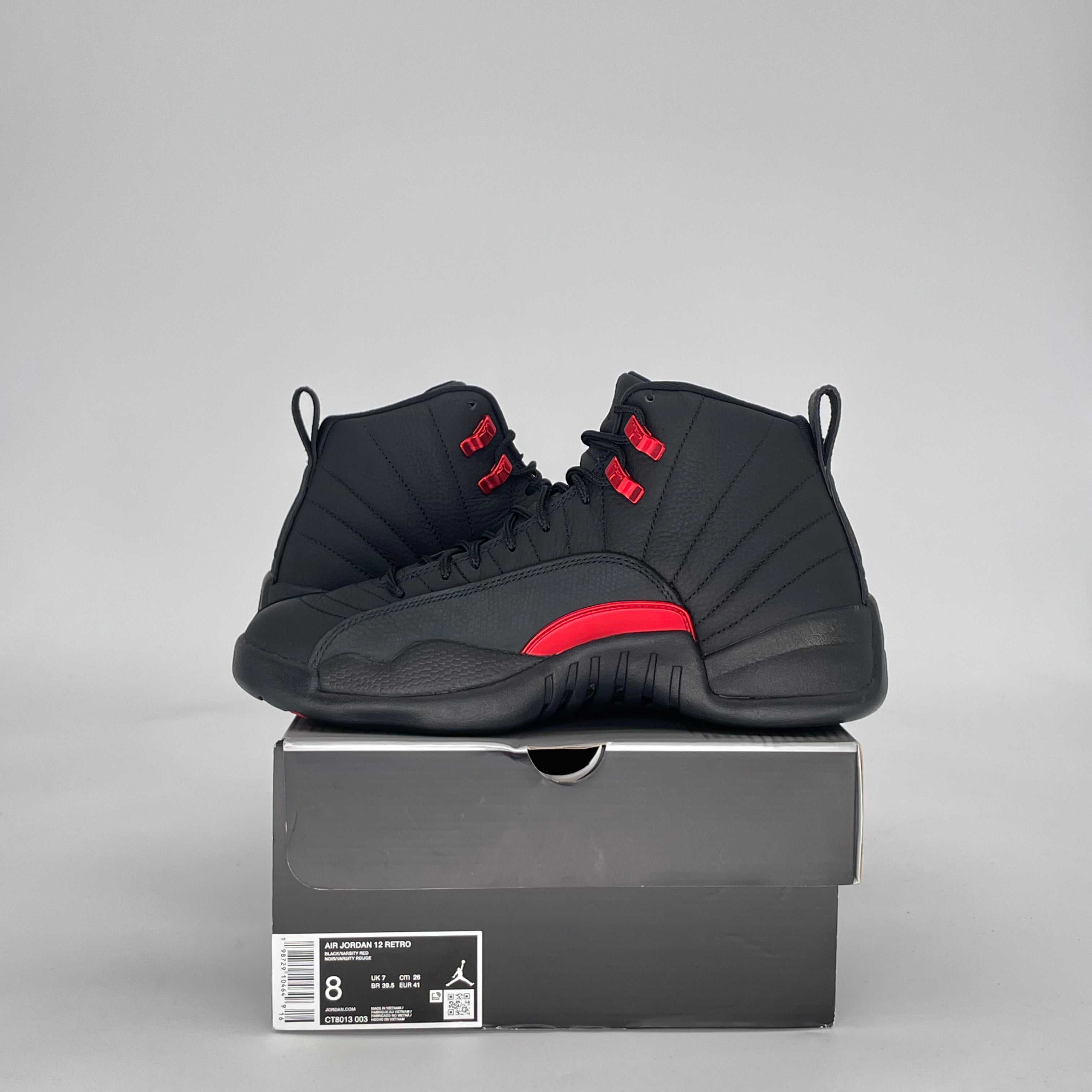 AIR JORDAN 12 BLOODLINE CT8013-003 SIZE 8/9.5W