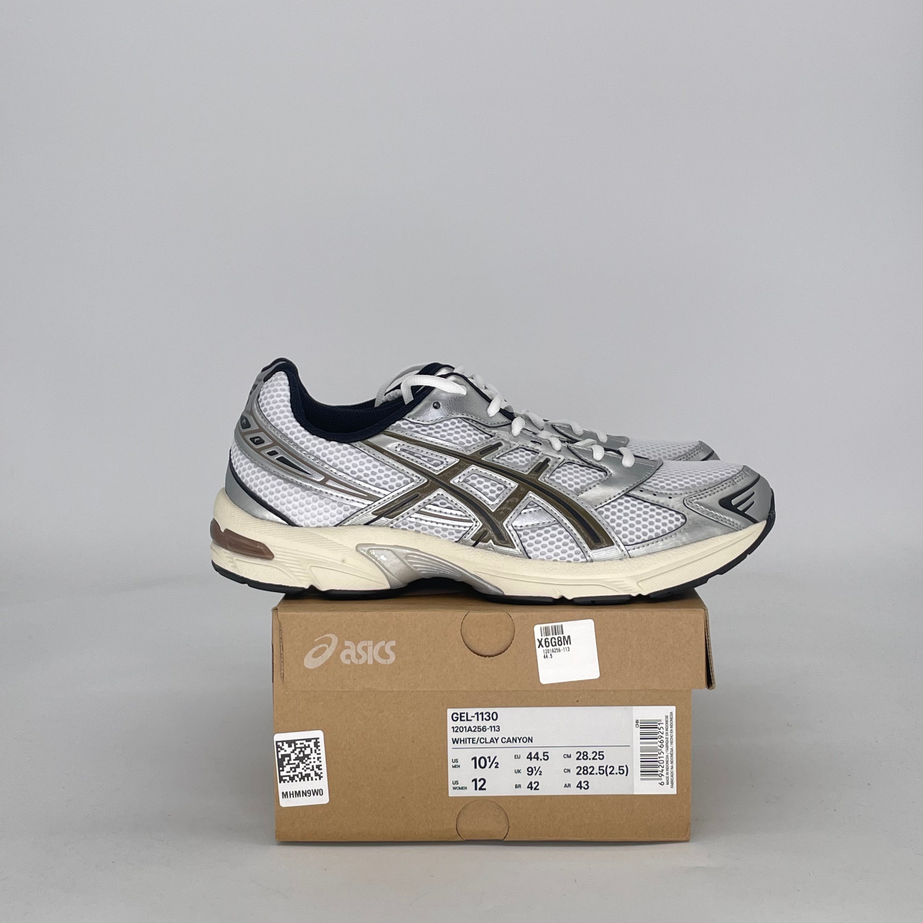 ASICS GEL-1130 WHITE CLAY CANYON 1201A256-113 SIZE 10.5/12W