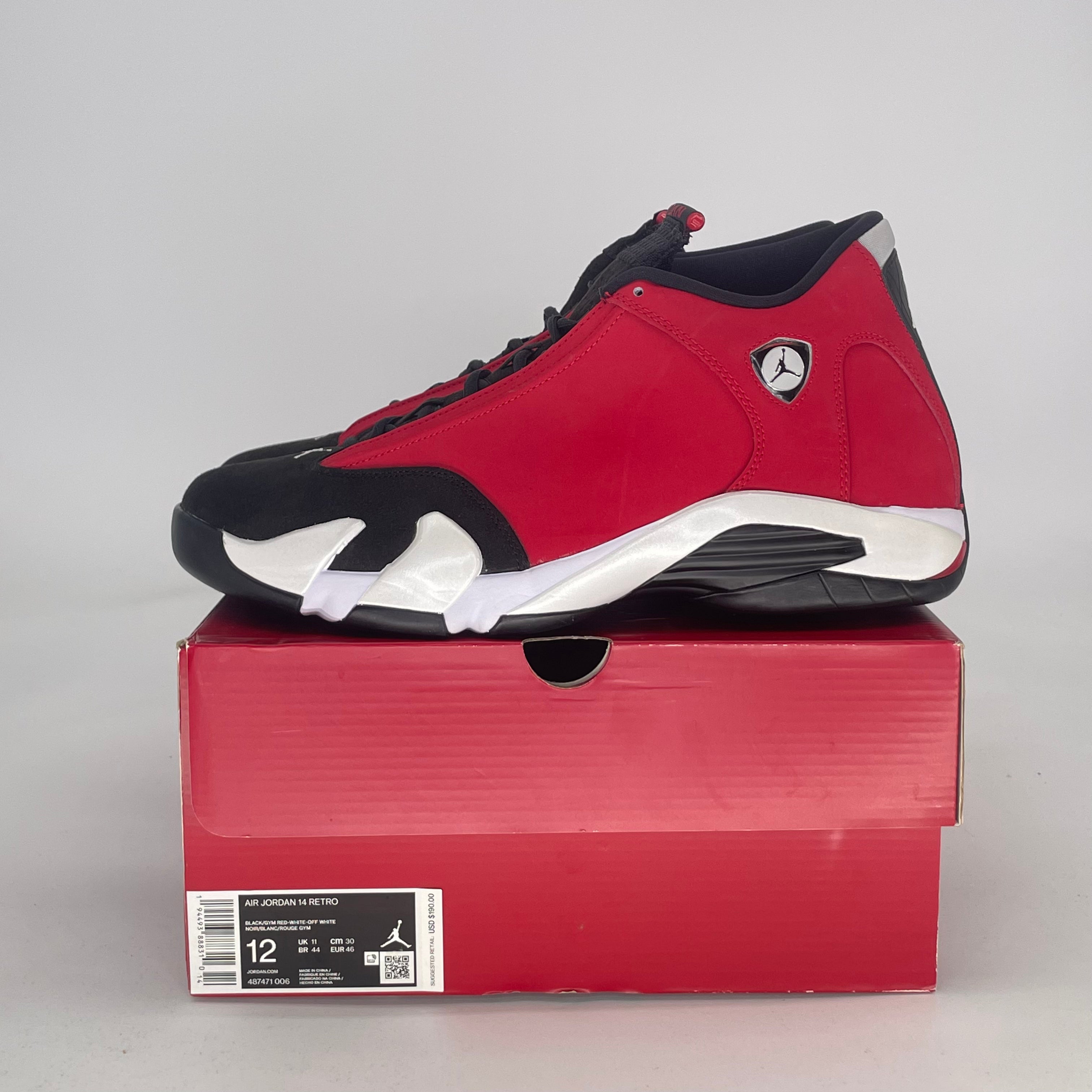 AIR JORDAN 14 GYM RED TORO 487471-006 SIZE 12/13.5W