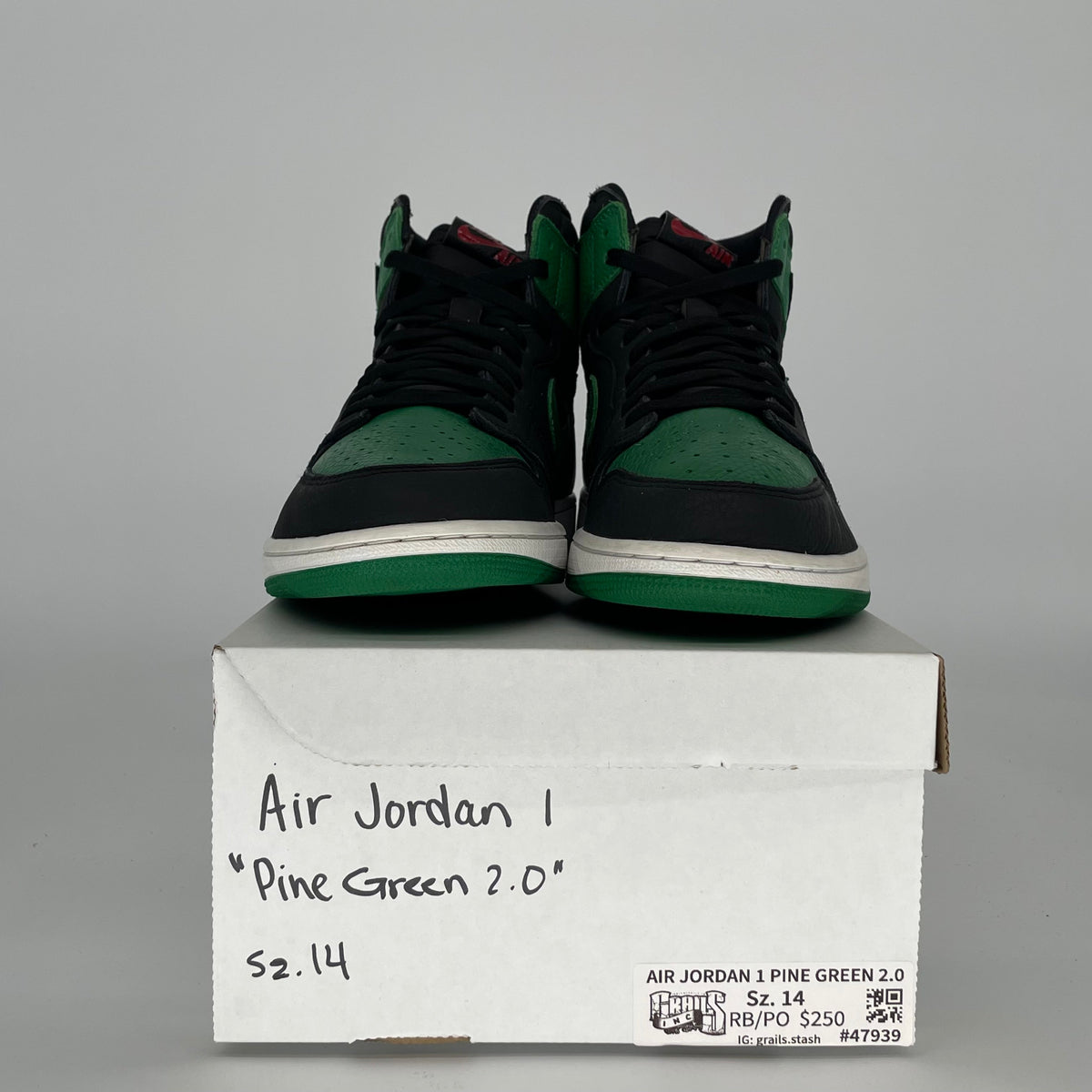 Jordan 1 Retro High Pine Green Black