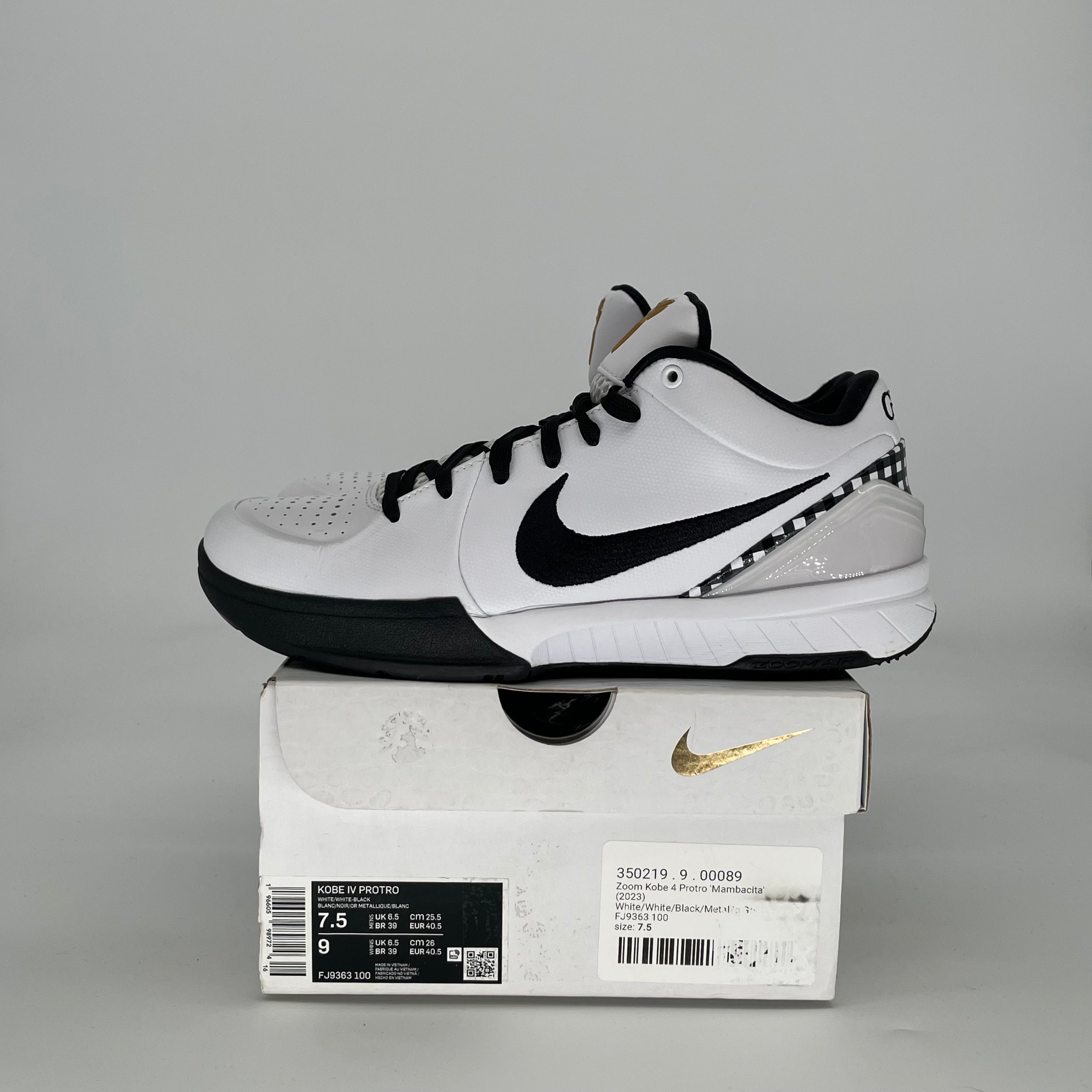Nike Zoom Kobe 4 Protro Mambacita New with box, Excellent Condition! NIKE Kobe 4 Protro Mambacita FJ9363-100 - Size 7.5/9W  main image 4