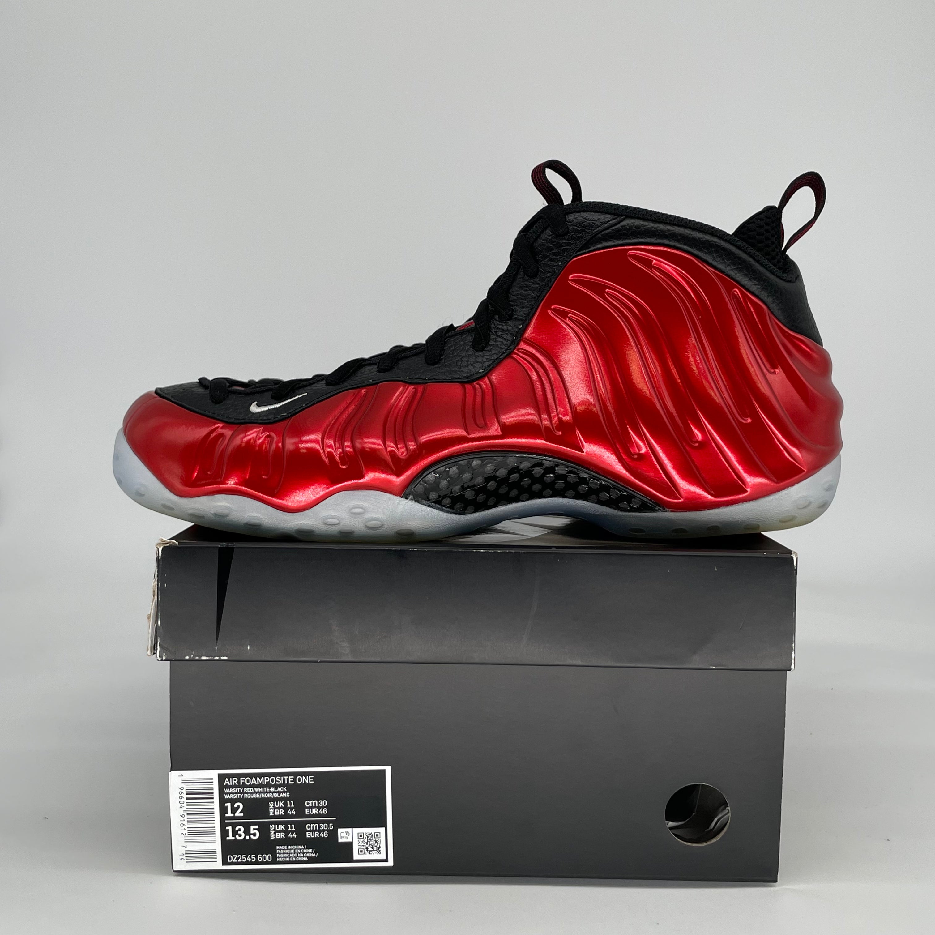 NIKE AIR FOAMPOSITE ONE METALLIC RED 2023 DZ2545-600 SIZE 12/13.5W