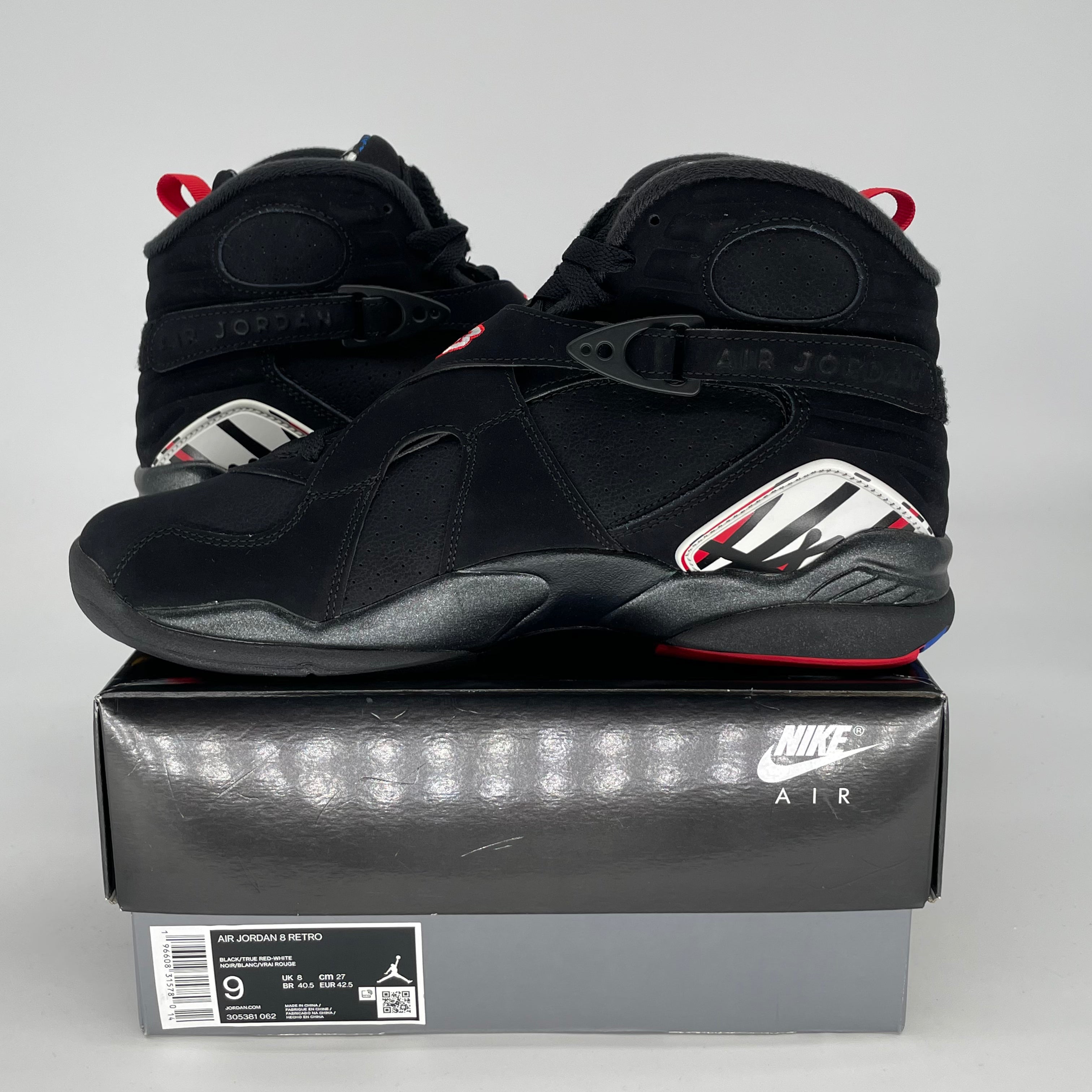 AIR JORDAN 8 PLAYOFFS SIZE 9/10.5W 305381-062