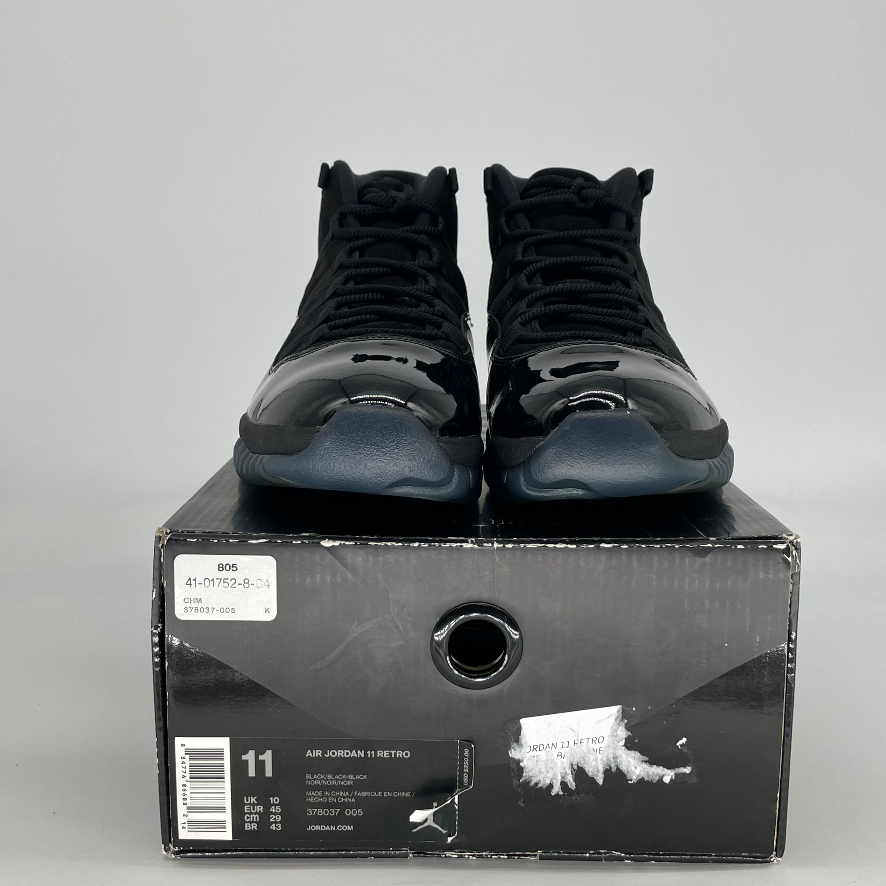 AIR JORDAN 11 CAP AND GOWN 378037-005 SIZE 11/12.5W