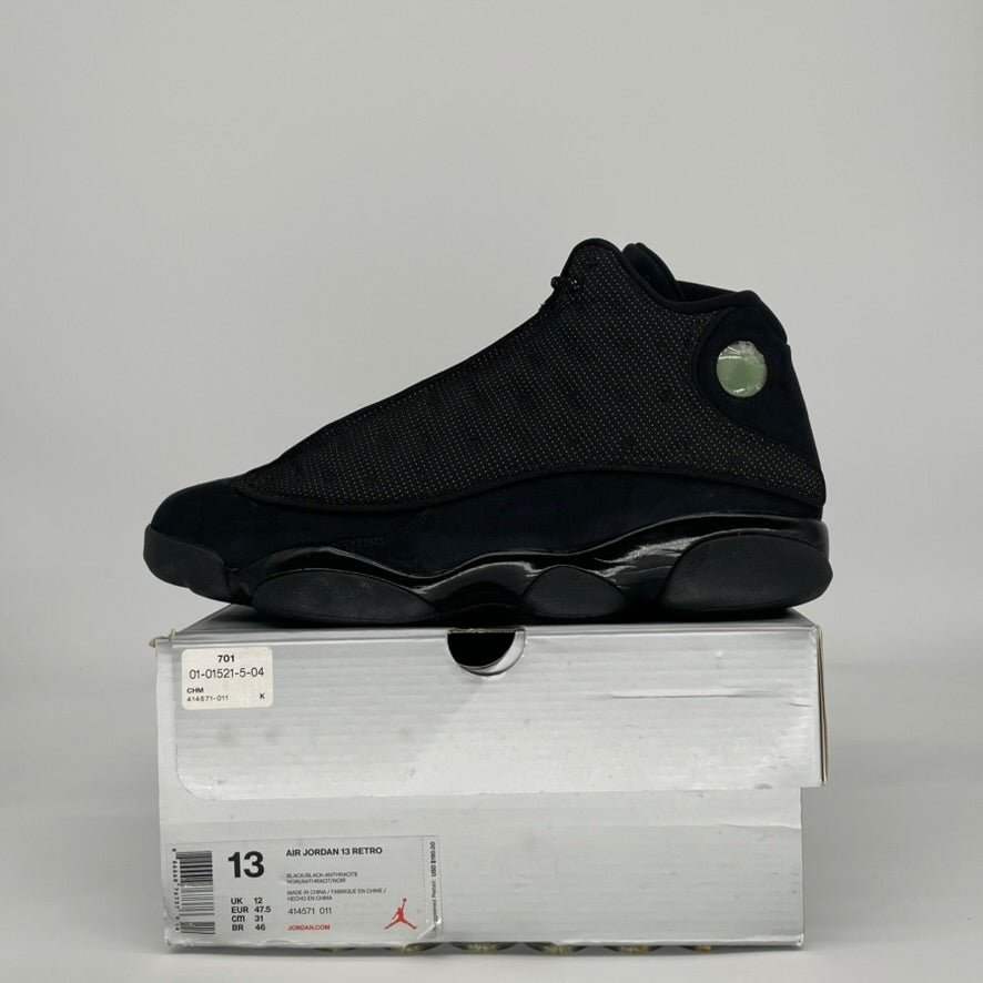 AIR JORDAN 13 BLACK CAT 414571-011 SIZE 13/14.5W