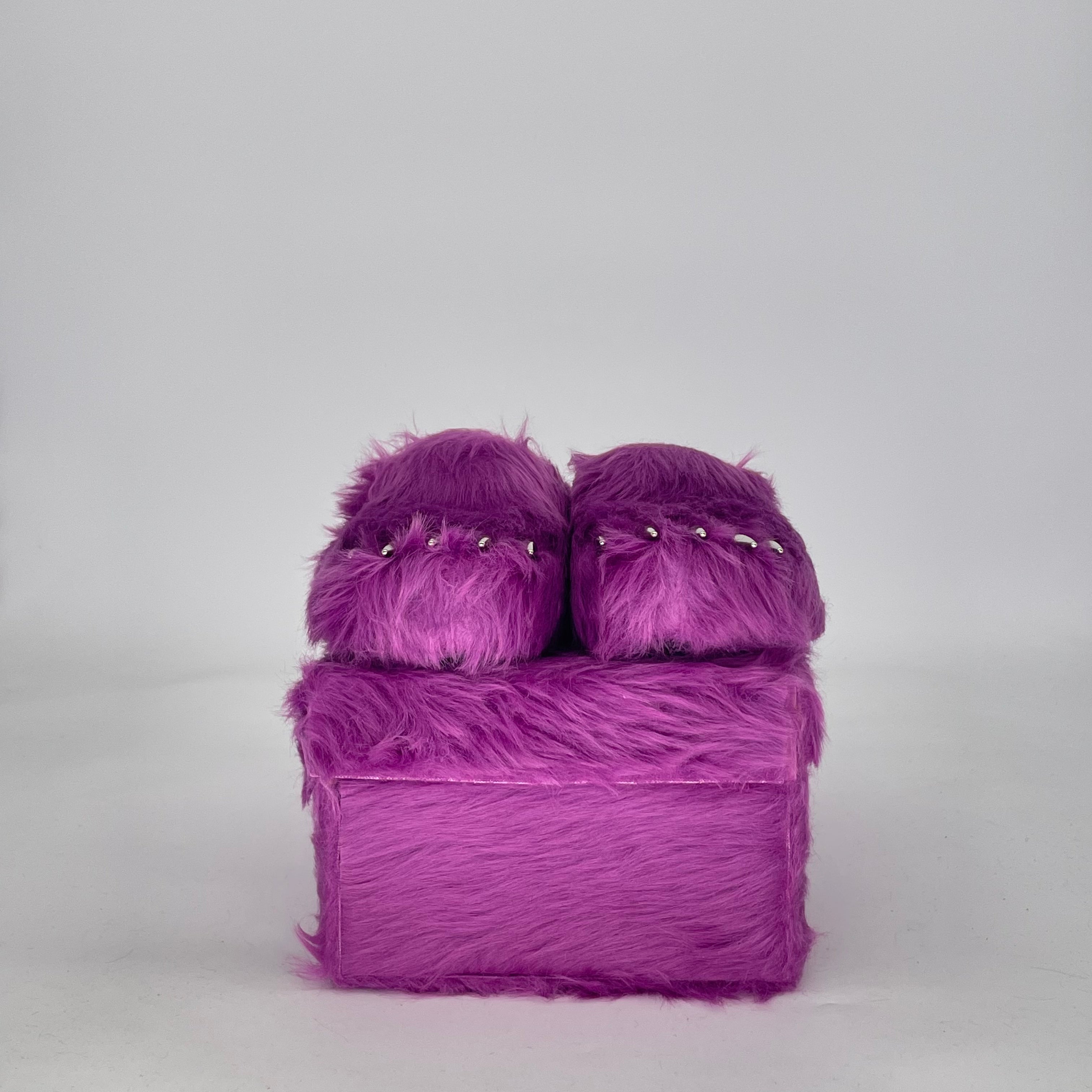 BRAVEST STUDIOS BEAR CLAW MULE PURPLE SIZE 10/11.5W