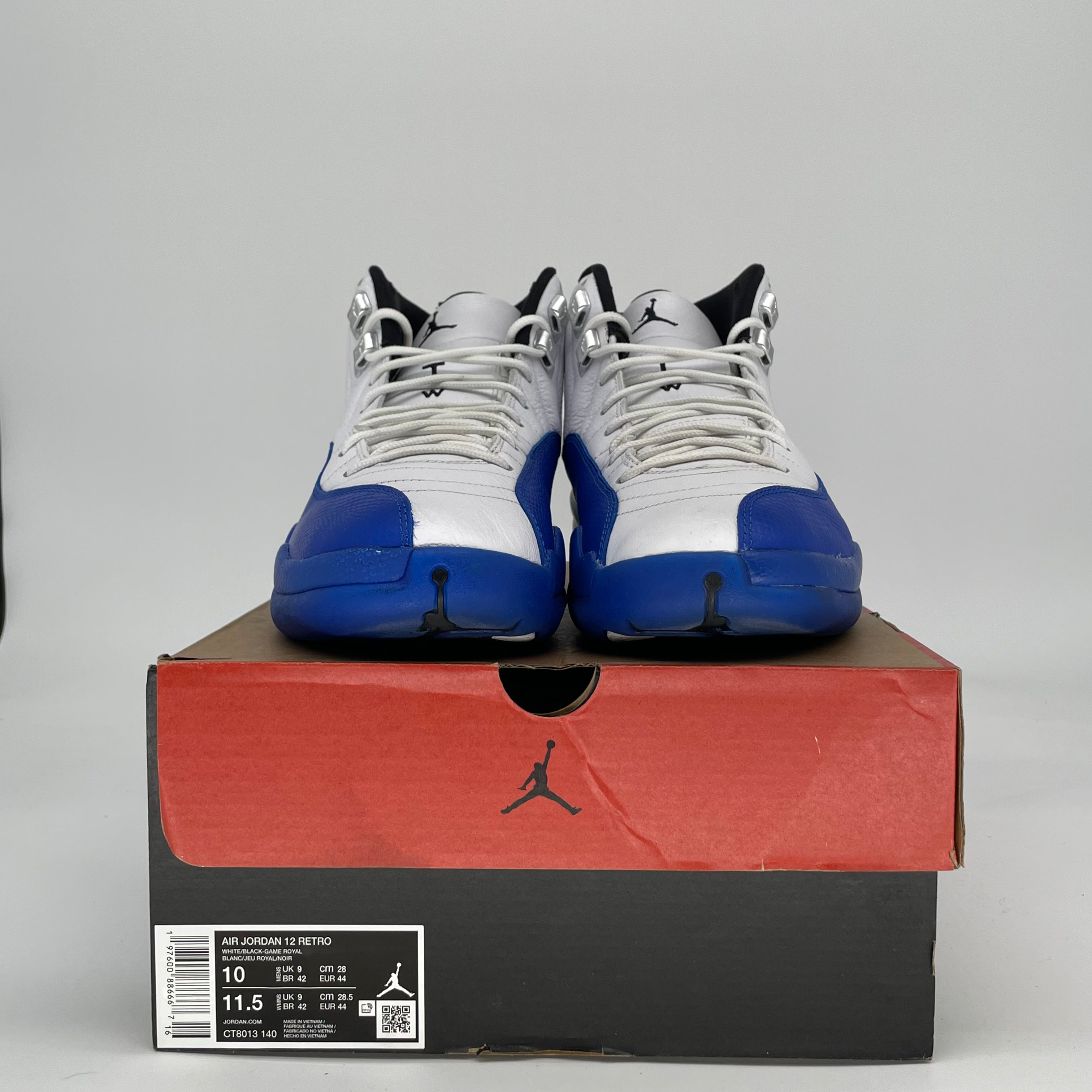 AIR JORAN 12 BLUEBERRY CT8013-140 SIZE 10/11.5W