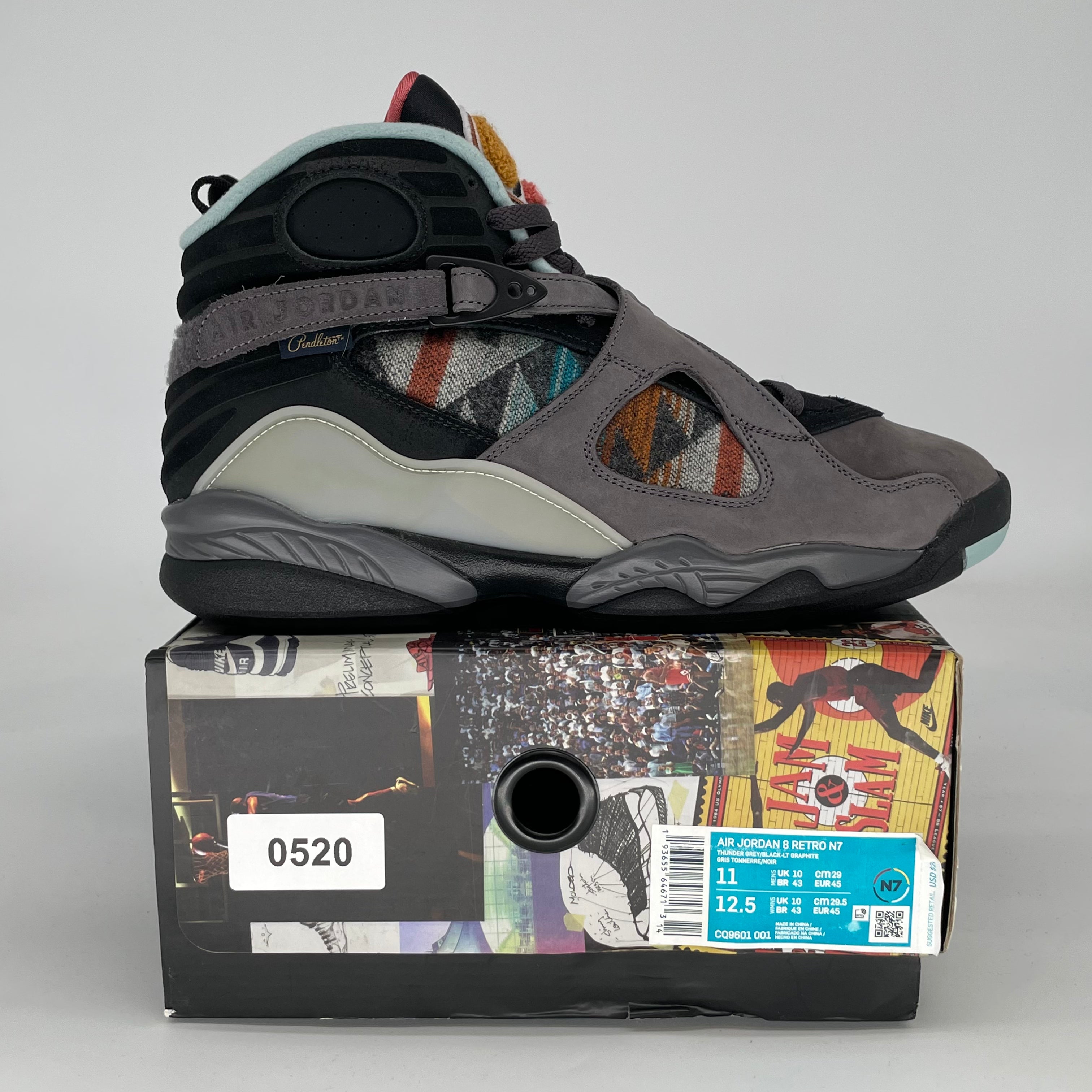 AIR JORDAN 8 N7 CQ9601-001 SIZE 11/12.5W