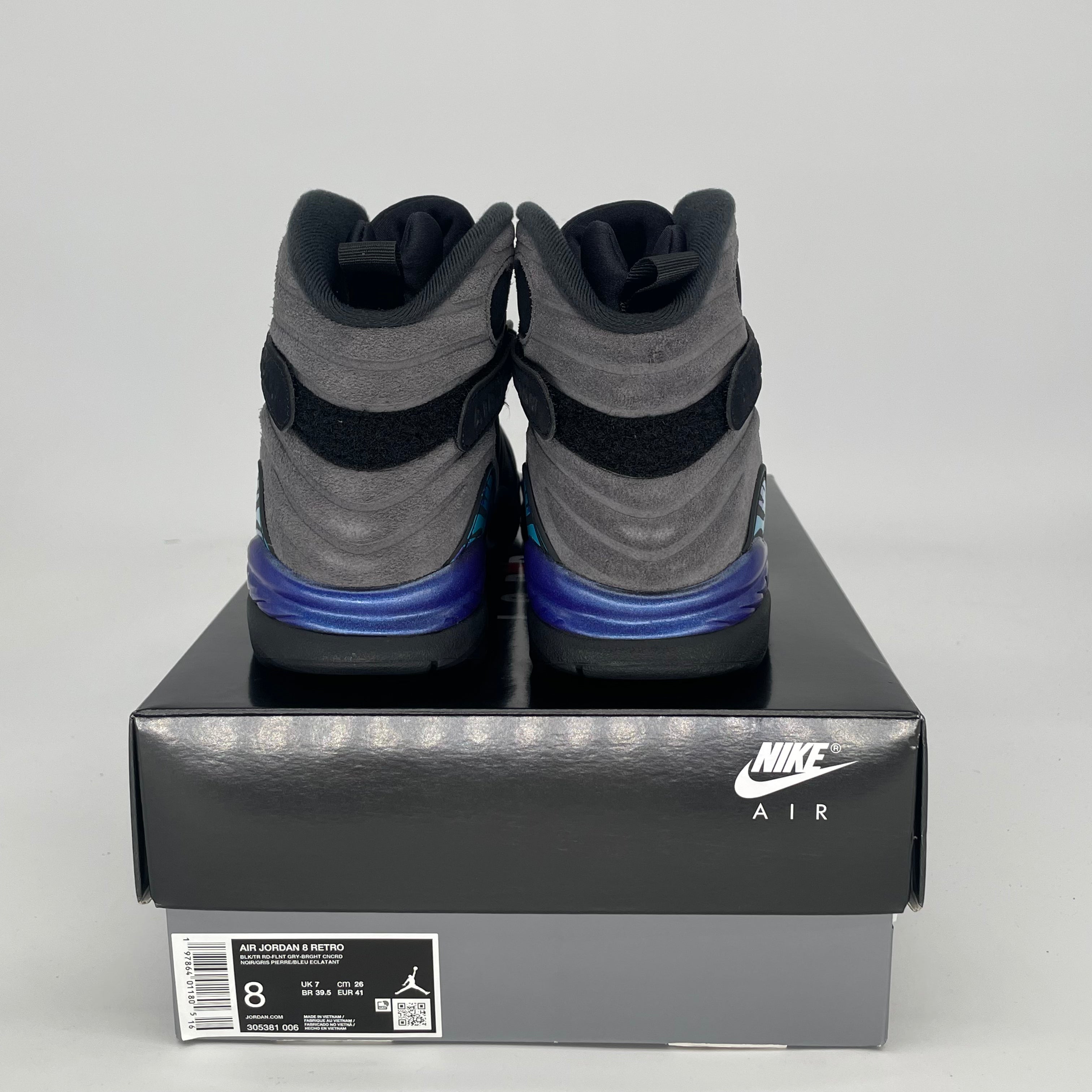 AIR JORDAN 8 AQUA 305381-006 SIZE 8/9.5W