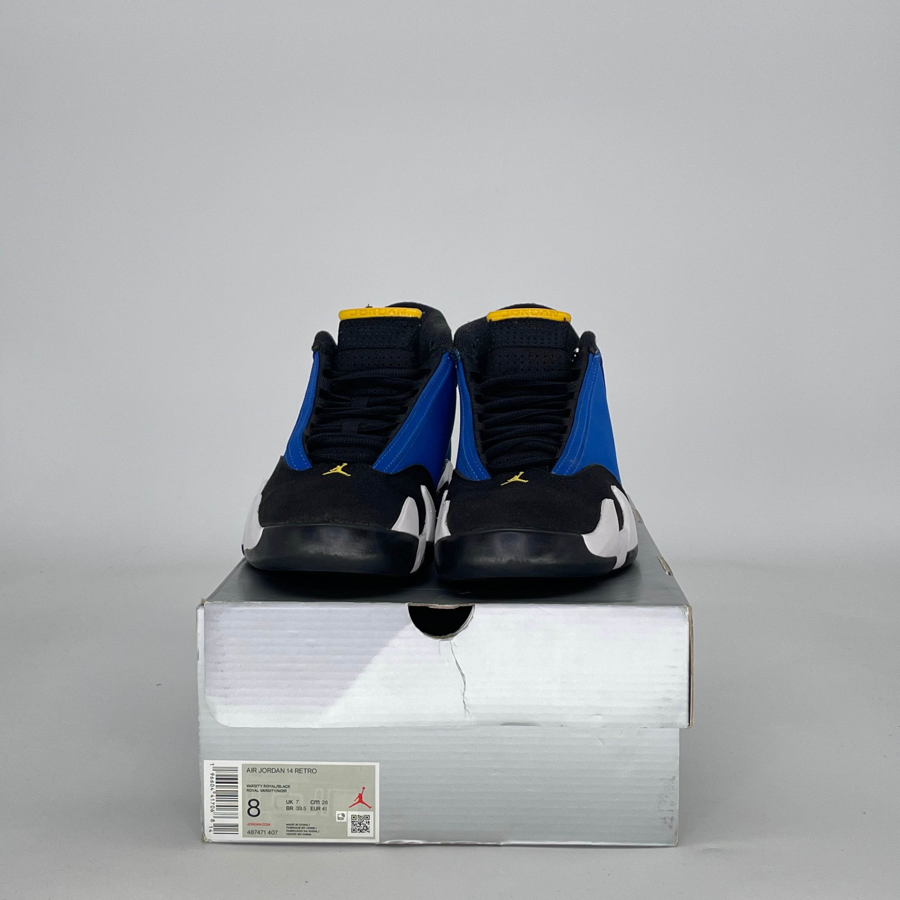 AIR JORDAN 14 LANEY 487471-407 SIZE 8/9.5W