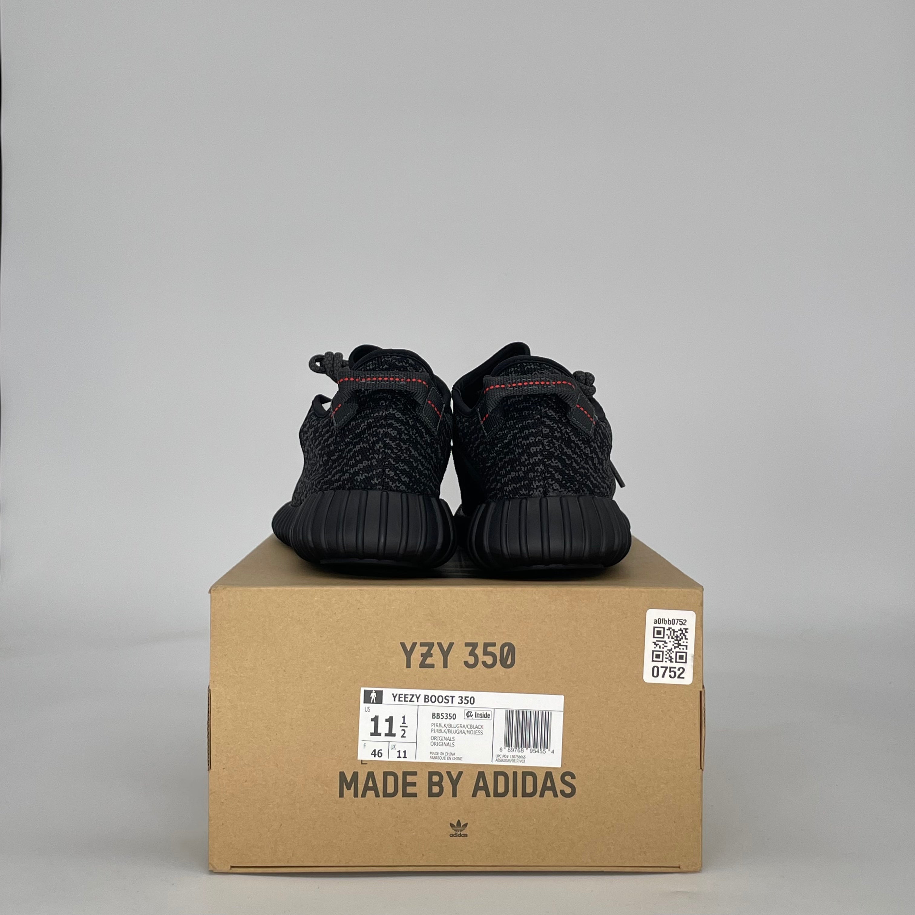 ADIDAS YEEZY BOOST 350 PIRATE BLACK BB5350 SIZE 11.5/13W