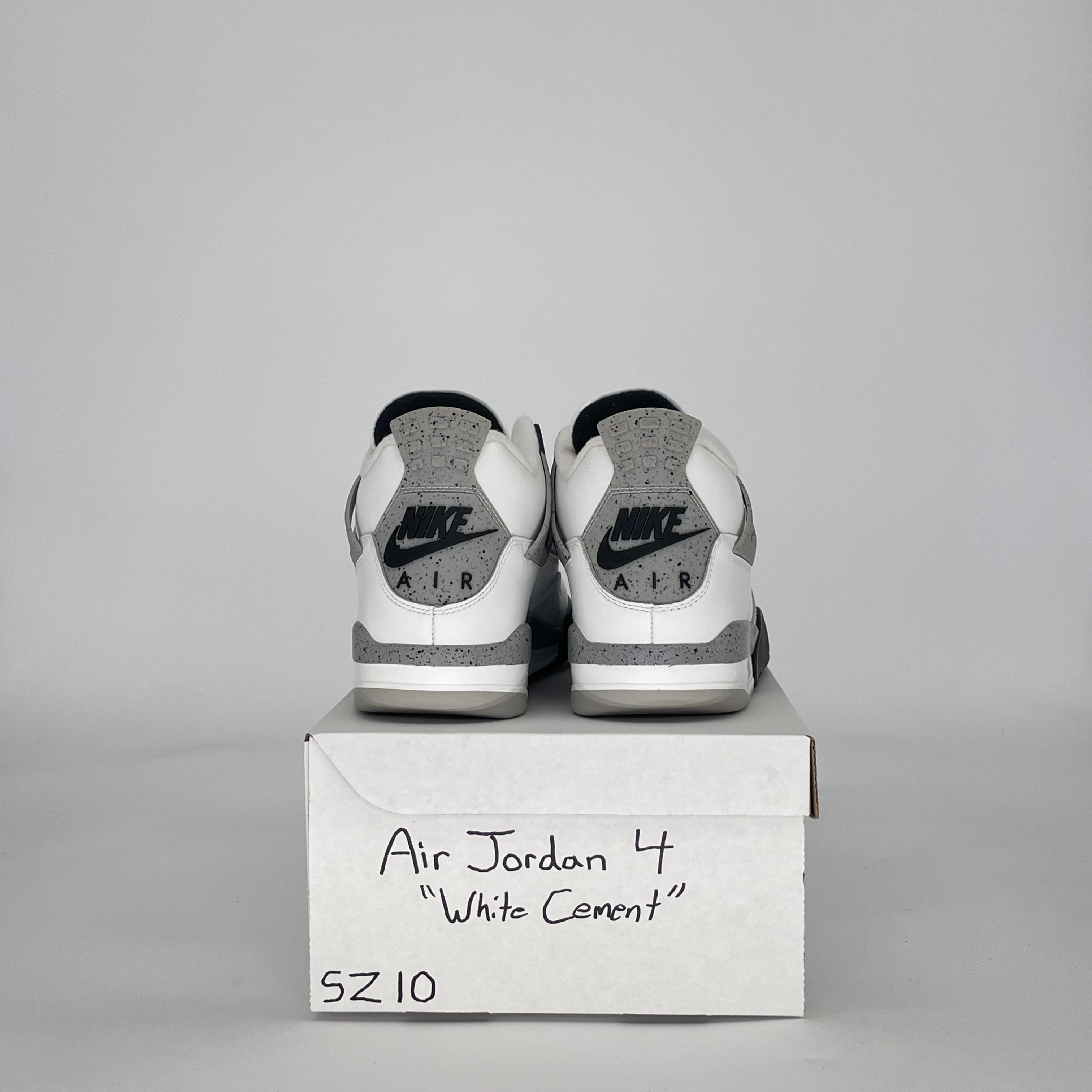 AIR JORDAN 4 WHITE CEMENT FV5029-100 SIZE 10/11.5W