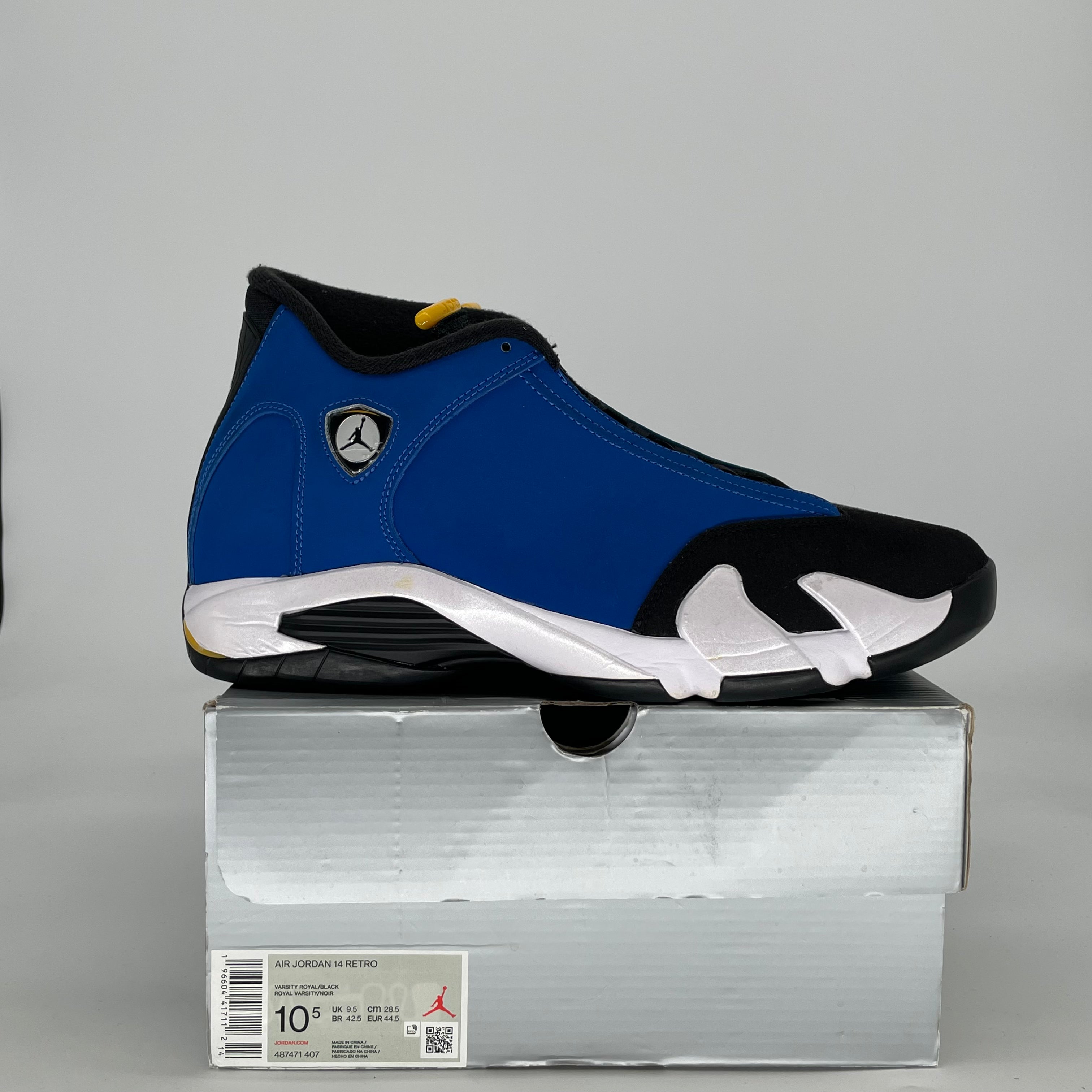 AIR JORDAN 14 LANEY 487471-407 SIZE 10.5/12W