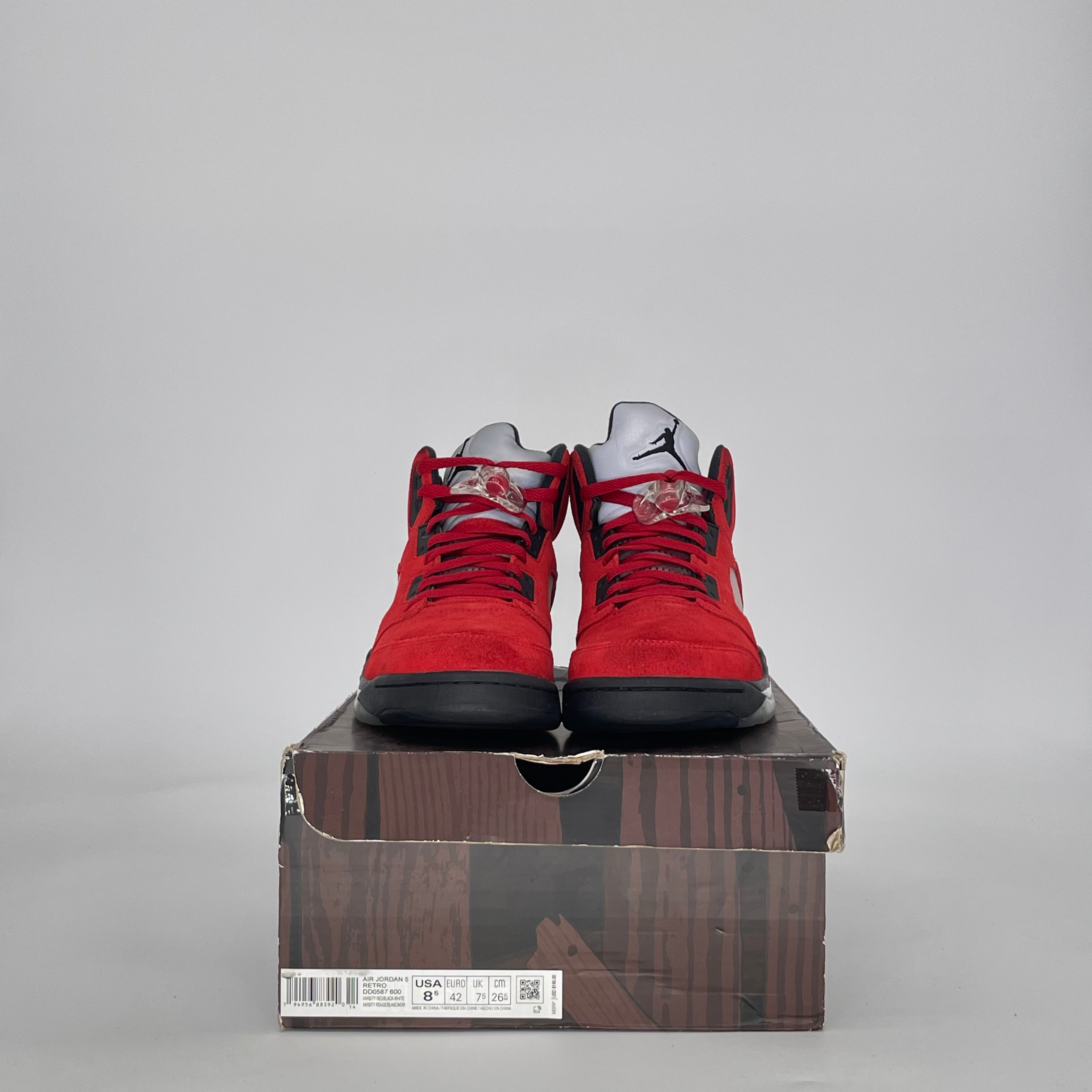 AIR JORDAN 5 RAGING BULL RED DD0587-600 SIZE 8.5/10W