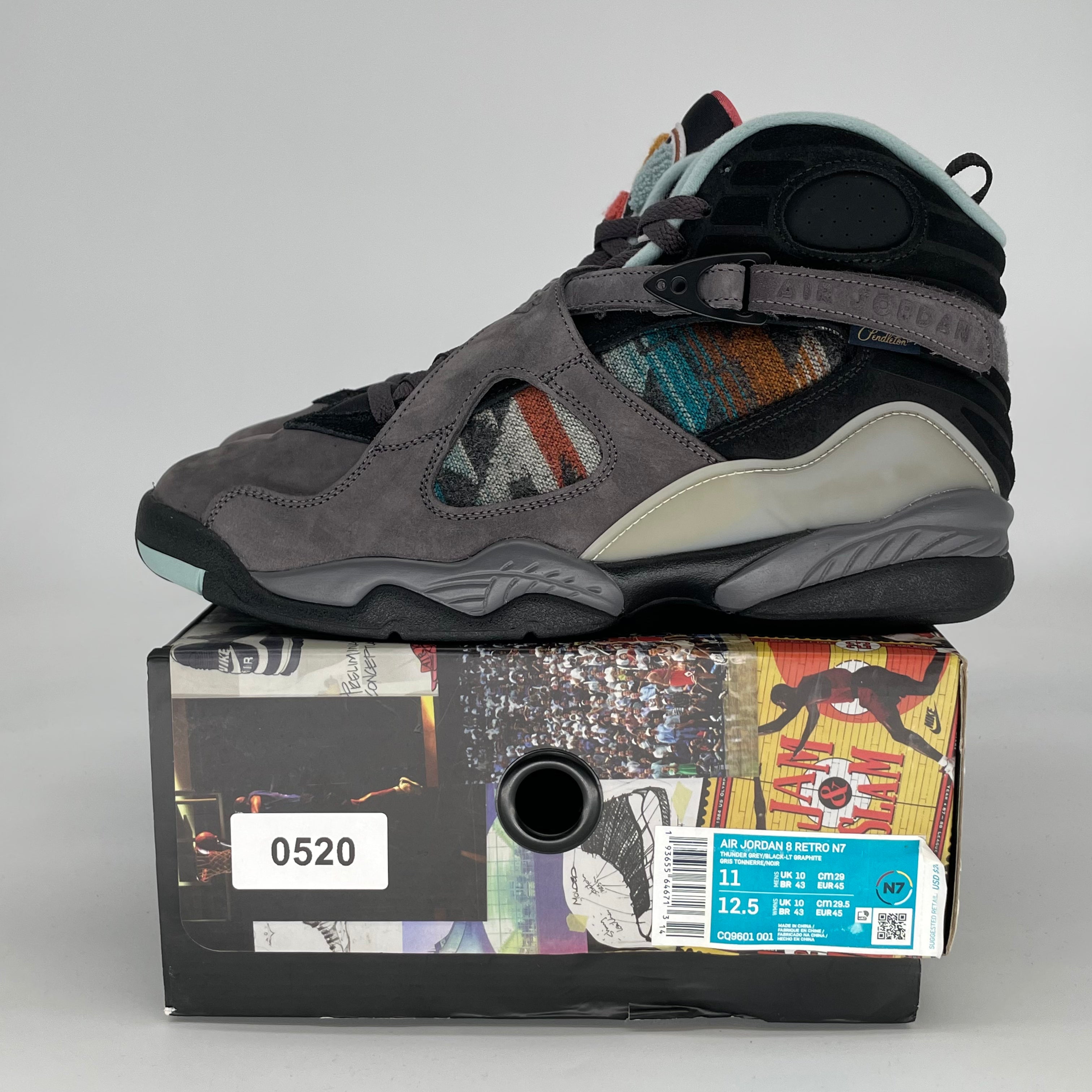 AIR JORDAN 8 N7 CQ9601-001 SIZE 11/12.5W