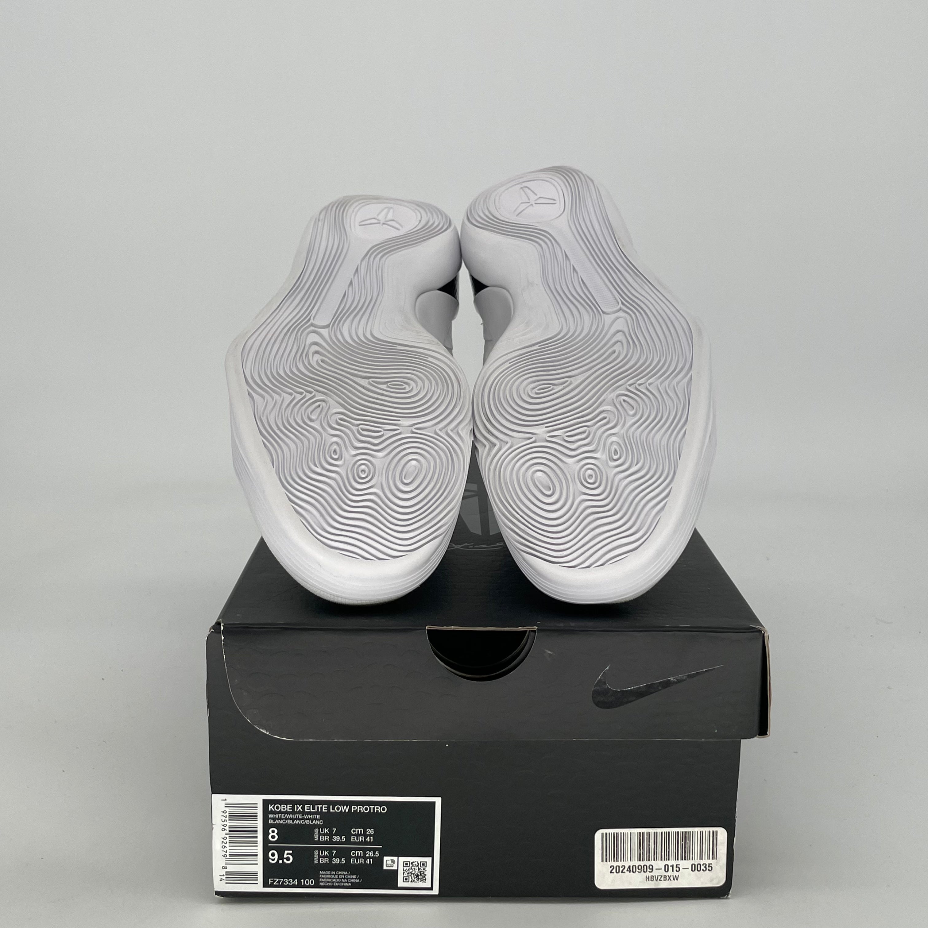 NIKE KOBE 9 ELITE PROTRO HALO FZ7334-100 SIZE 8/9.5W