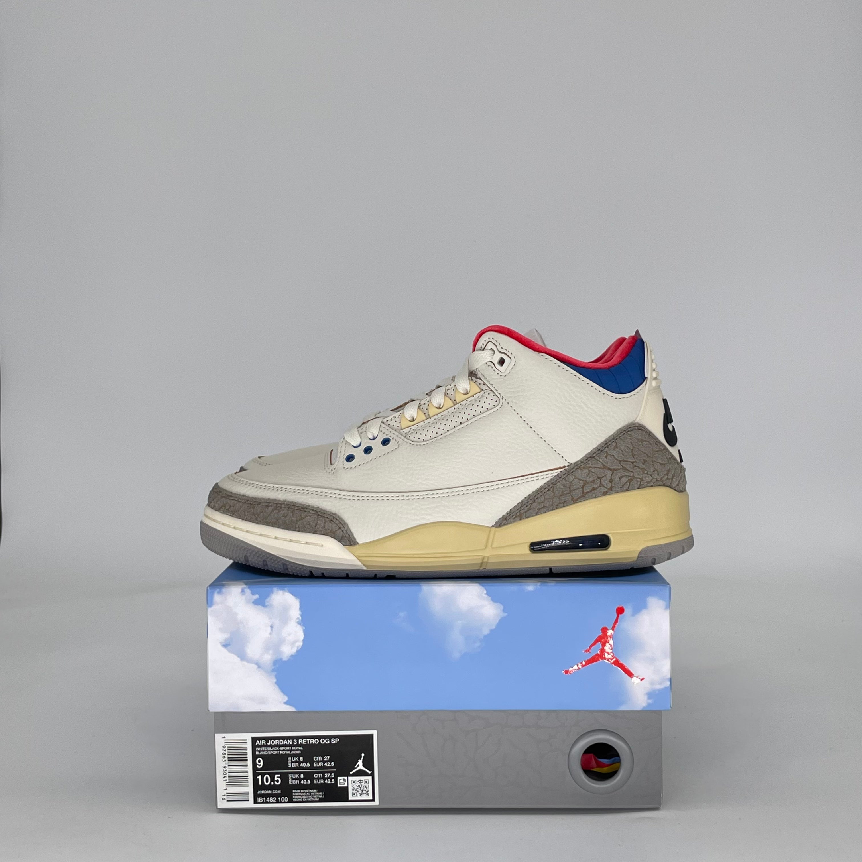 AIR JORDAN 3 SEOUL 2.0 IB1482-100 SIZE 9/10.5W