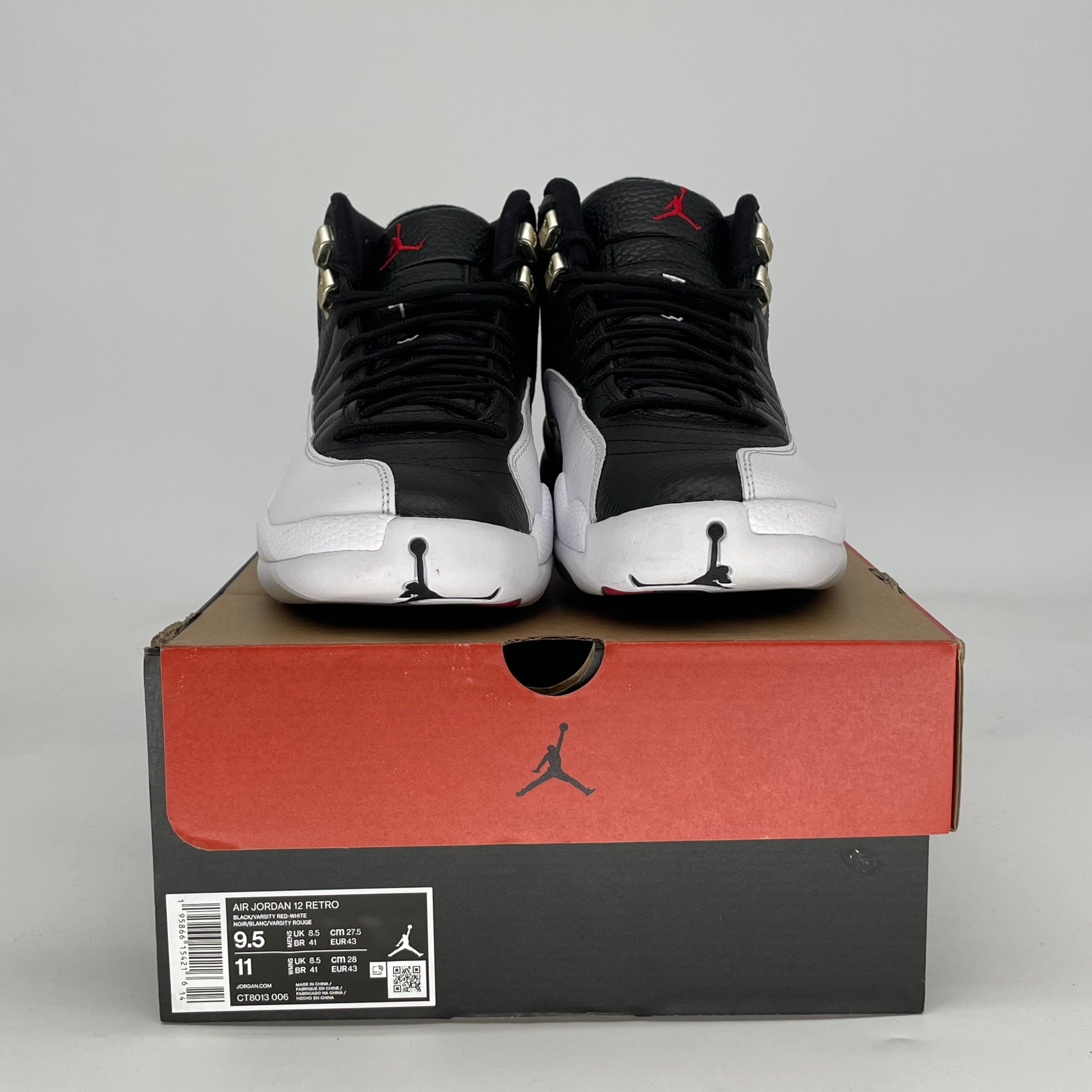 AIR JORDAN 12 PLAYOFFS CT8013-006 SIZE 9.5/11W