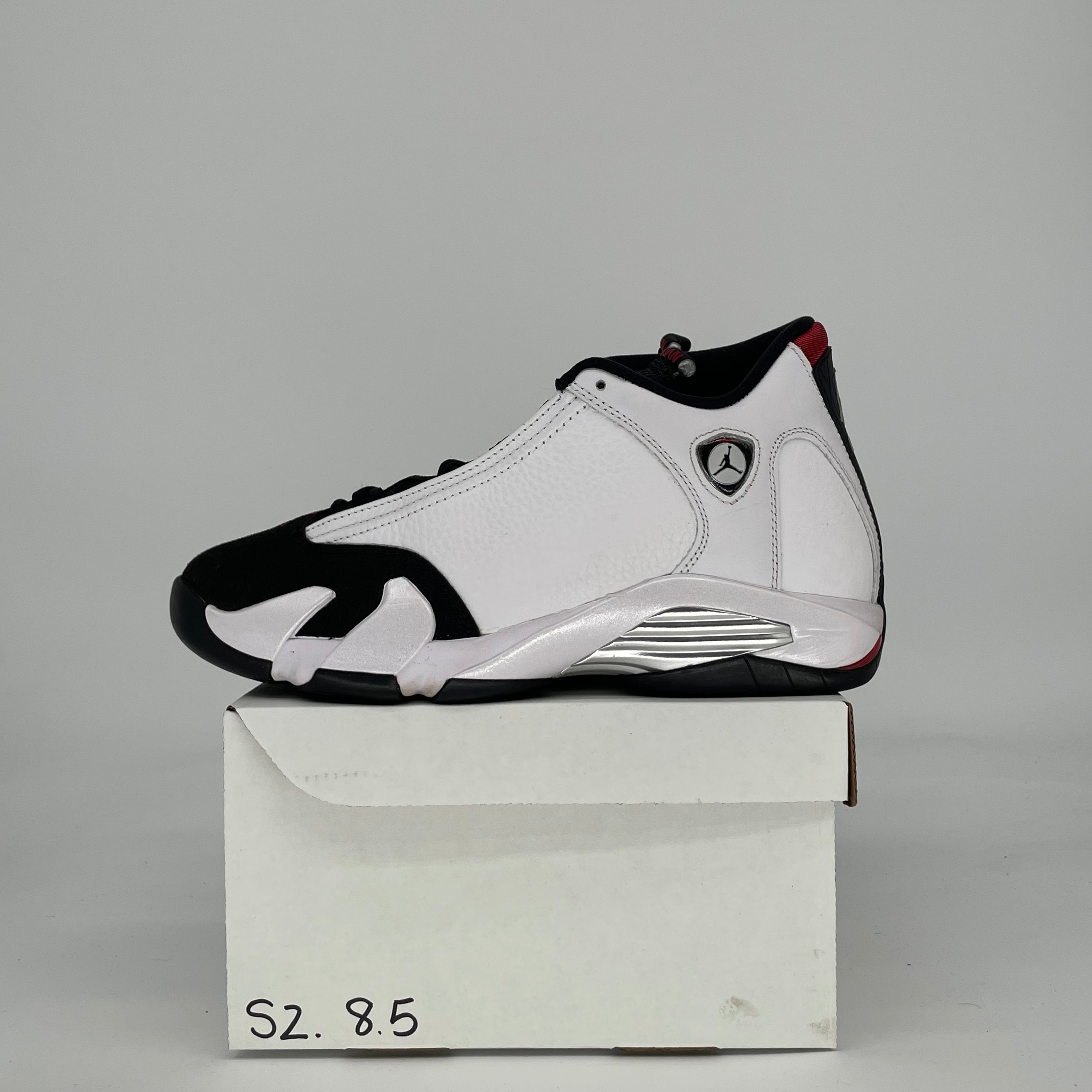 AIR JORDAN 14 BLACK TOE 487471-160 SIZE 8.5/10W