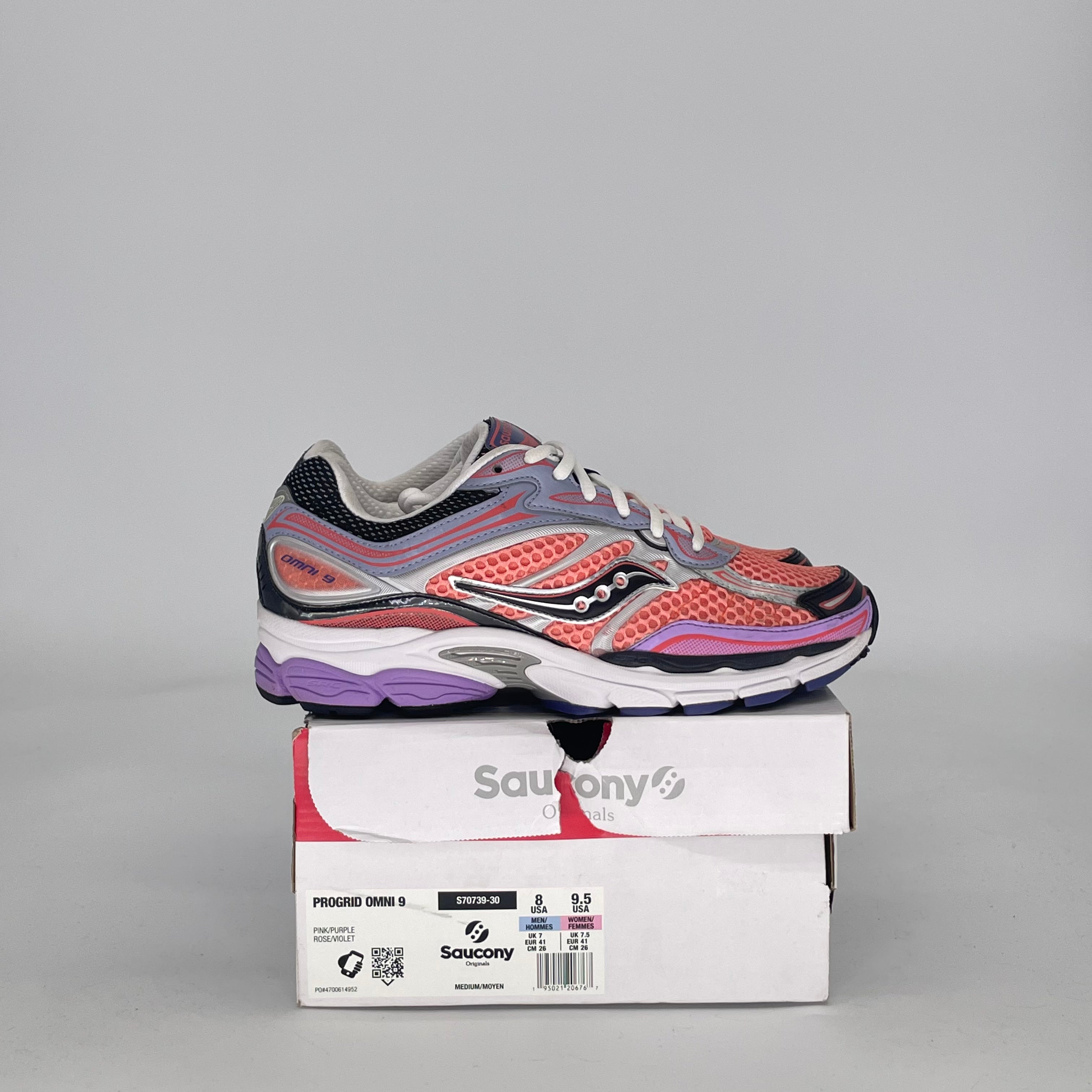 SAUCONY PROGRID OMNI 9 PINK PURPLE S70739-30 SIZE 8/9.5W