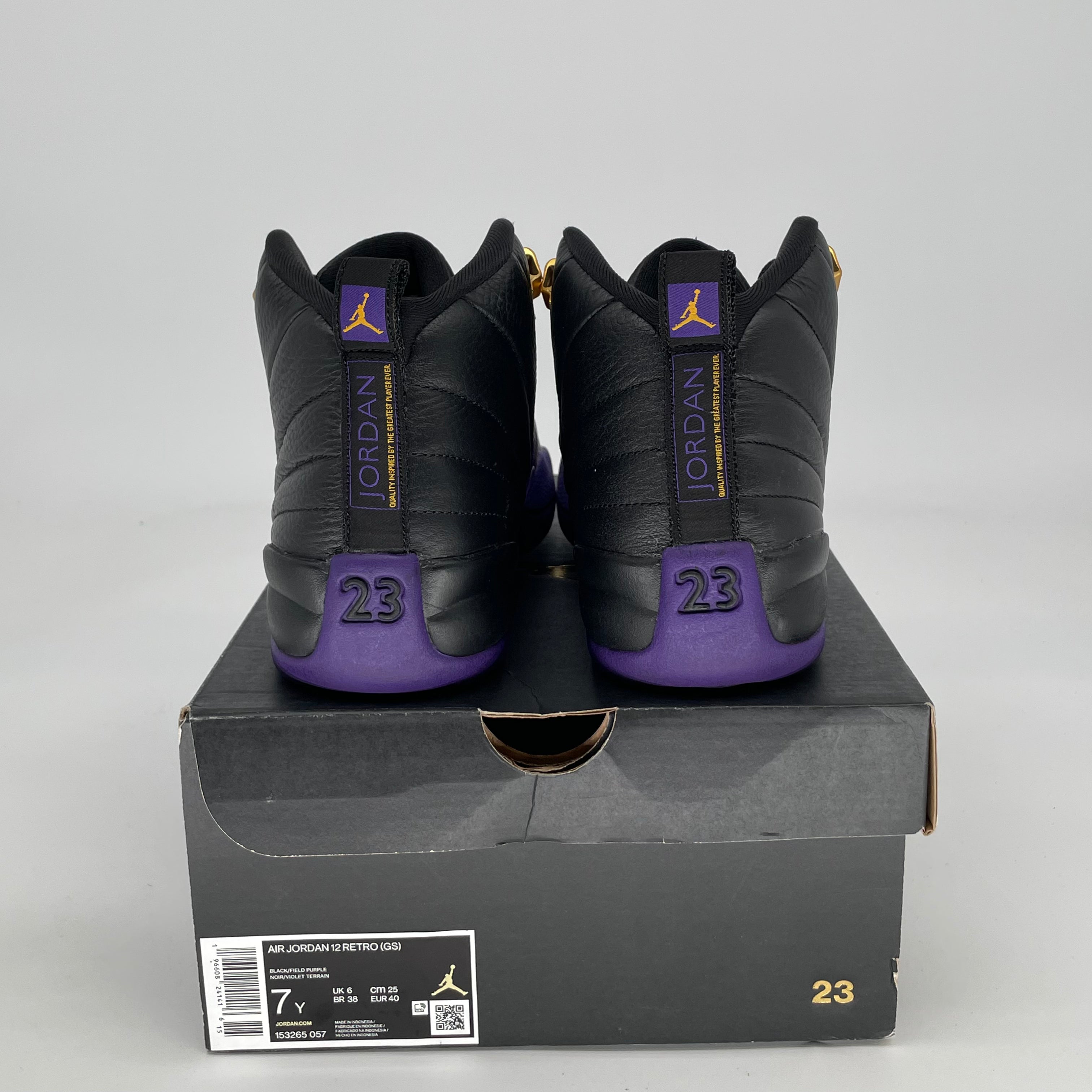 AIR JORDAN 12 FIELD PURPLE SIZE 7/8.5W 153265-057
