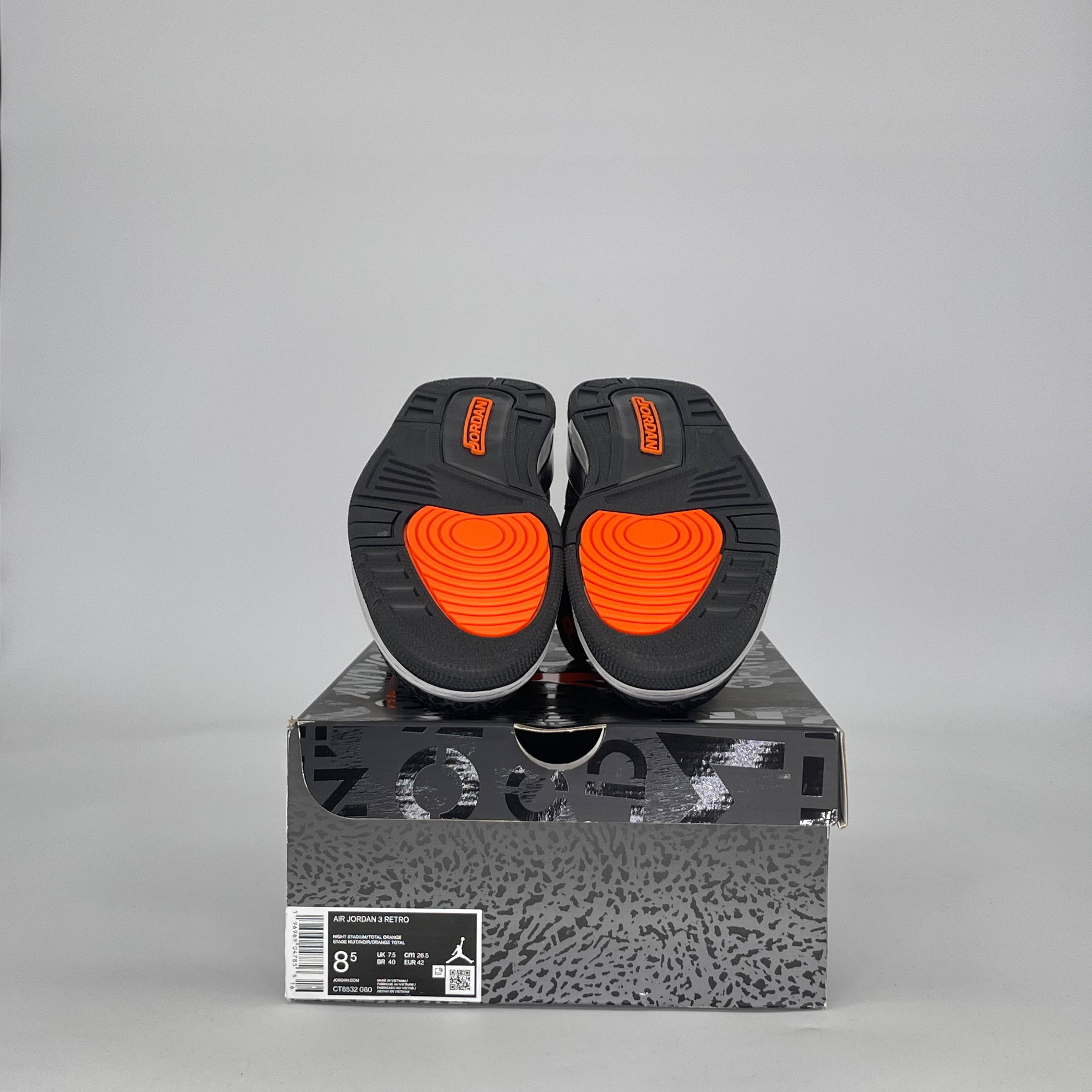 AIR JORDAN 3 FEAR PACK (2023) CT8532-080 SIZE 8.5/10W