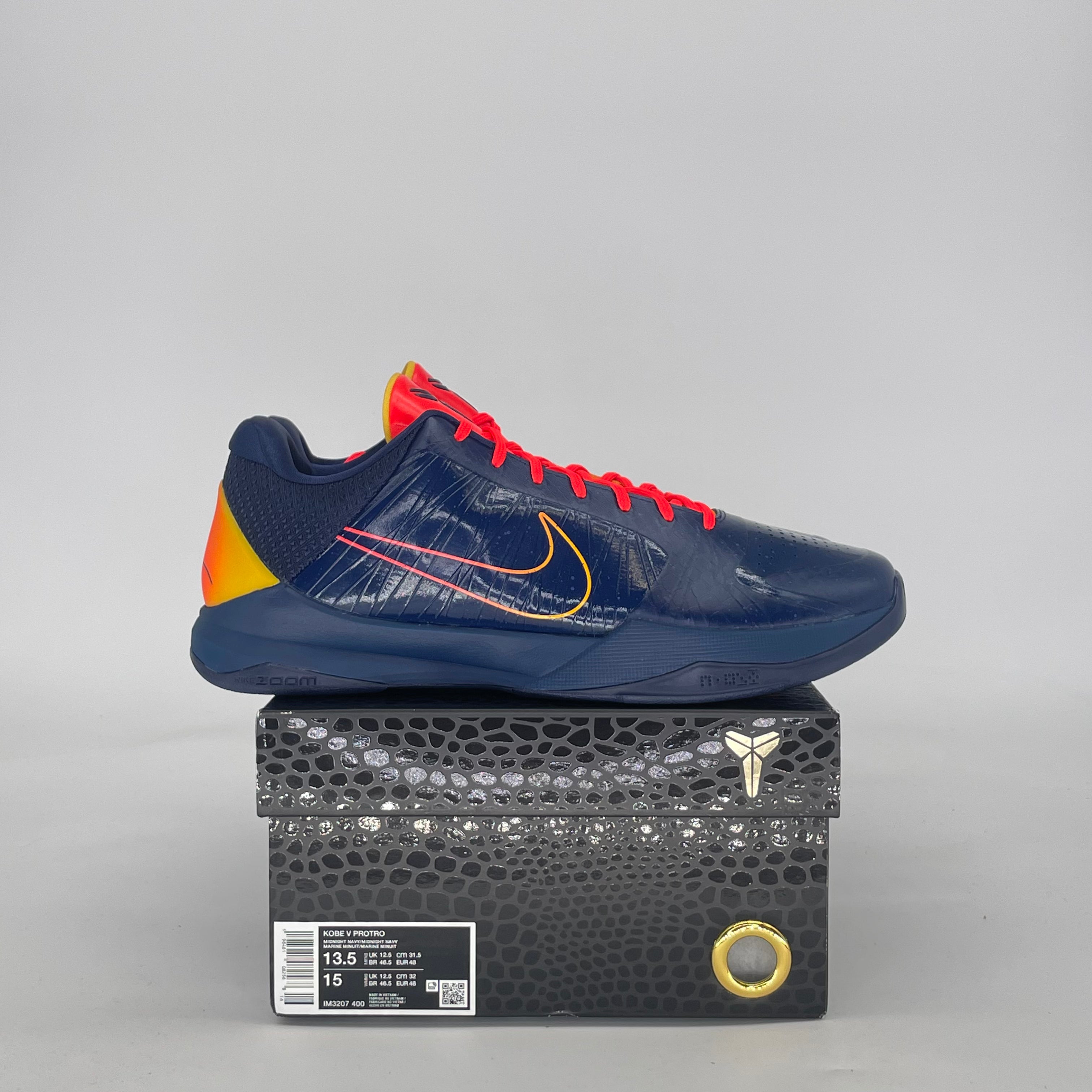 NIKE KOBE 5 PROTRO CAITLIN CLARK INDIANA FEVER IM3207-400 SIZE 13.5/15W