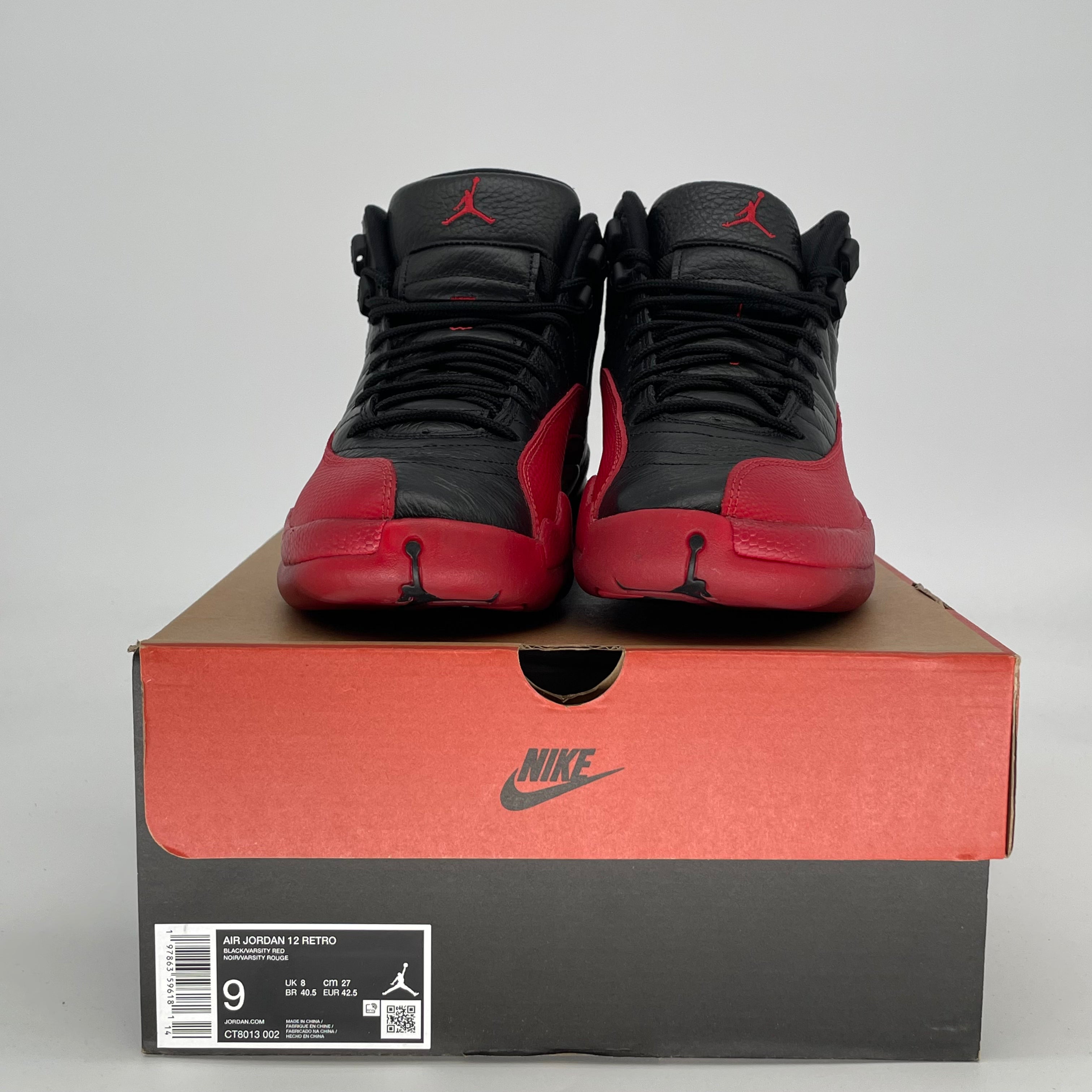 AIR JORDAN 12 FLU GAME CT8013-002 SIZE 9/10.5W