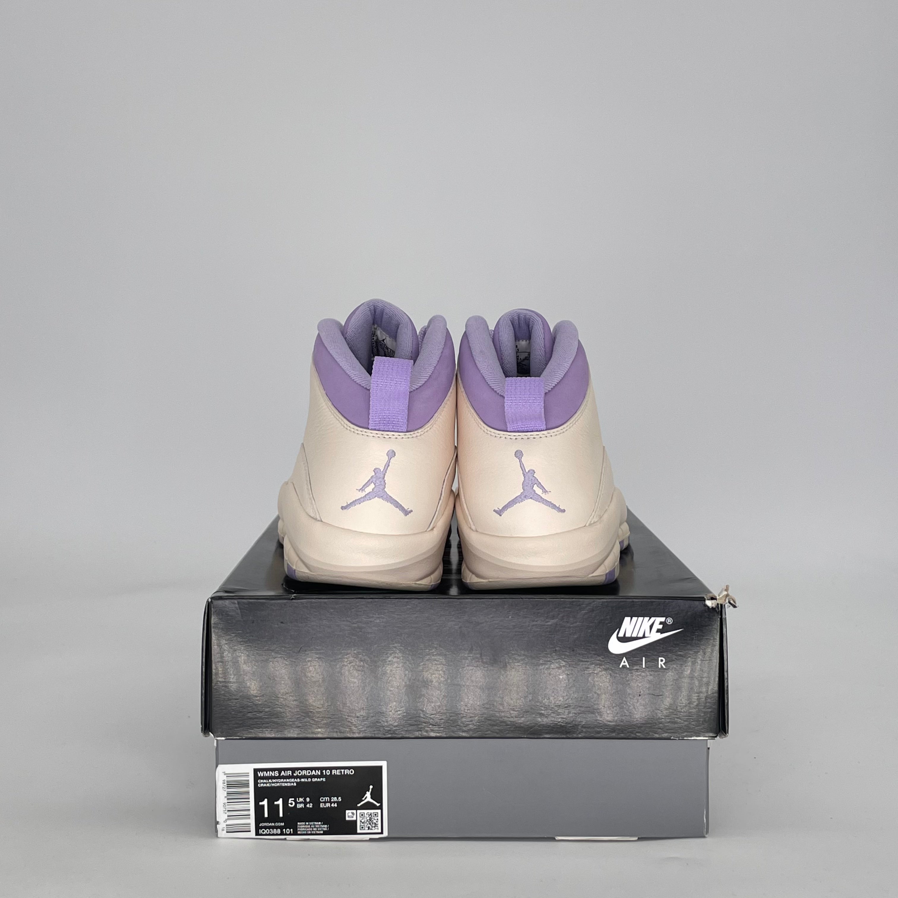 AIR JORDAN 10 HYDRANGEAS IQ0388-101 SIZE 10/11.5W