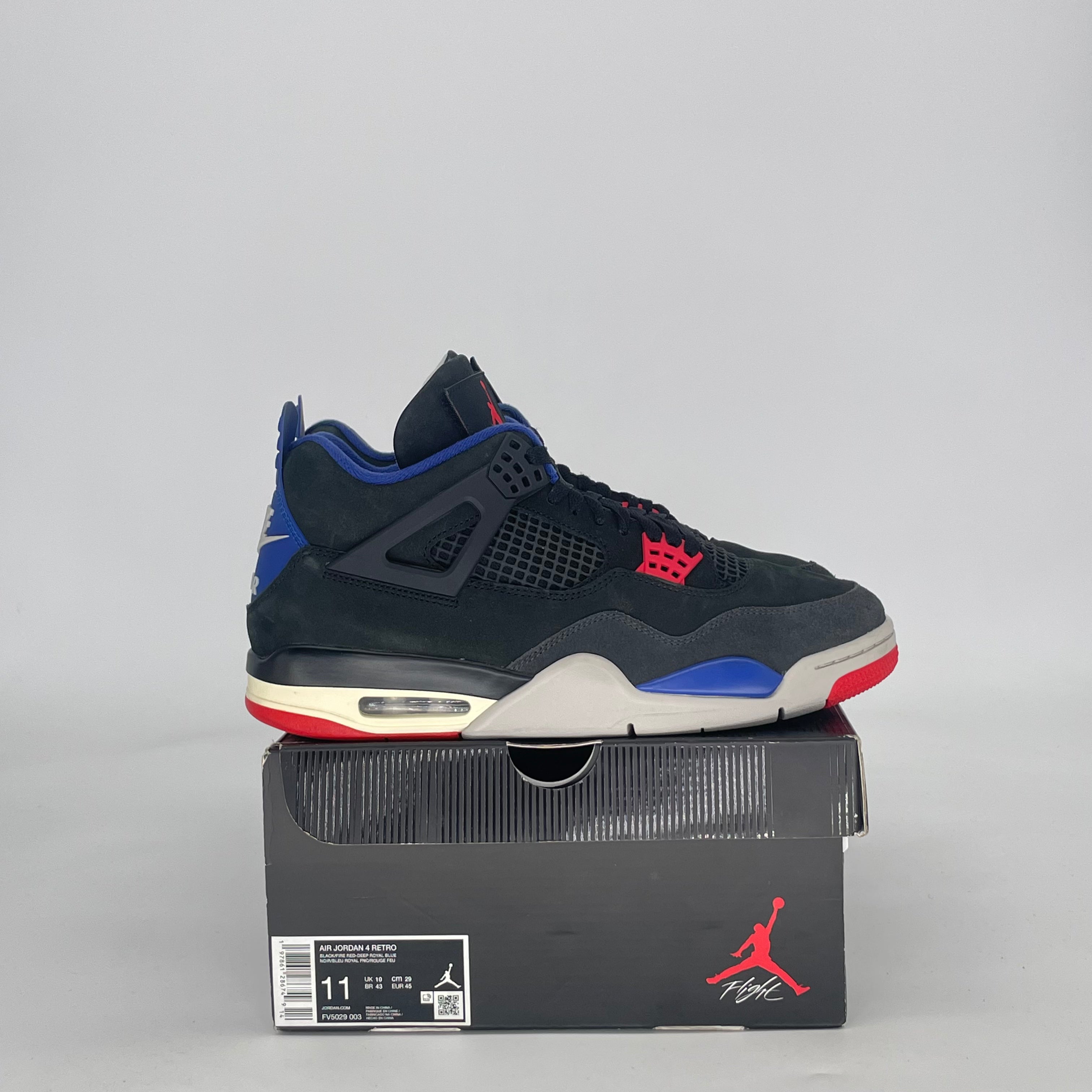 AIR JORDAN 4 RARE AIR (WHITE LETTERING) FV5029-003 SIZE 11/12.5W