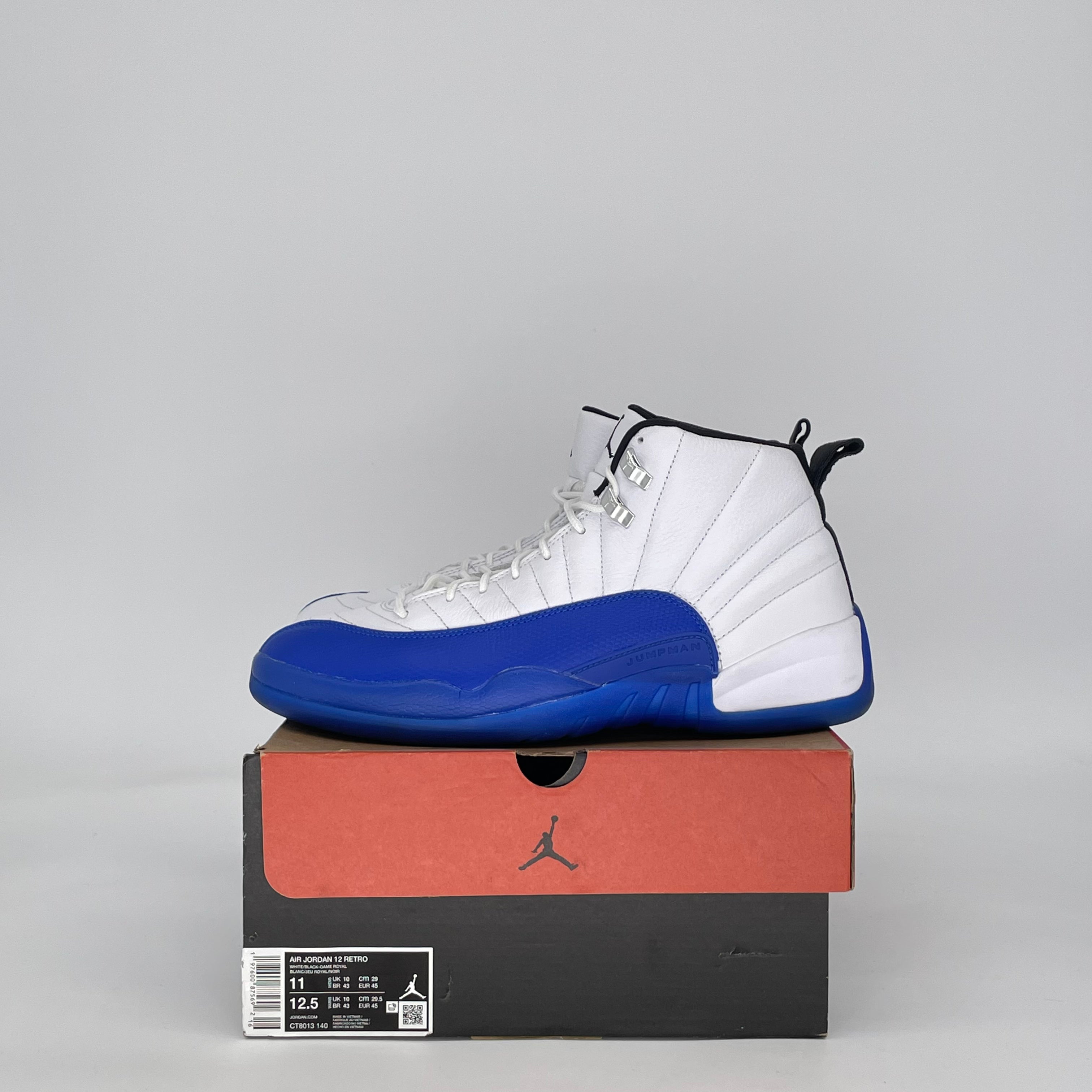 AIR JORDAN 12 BLUEBERRY CT8013-140 SIZE 11/12.5W