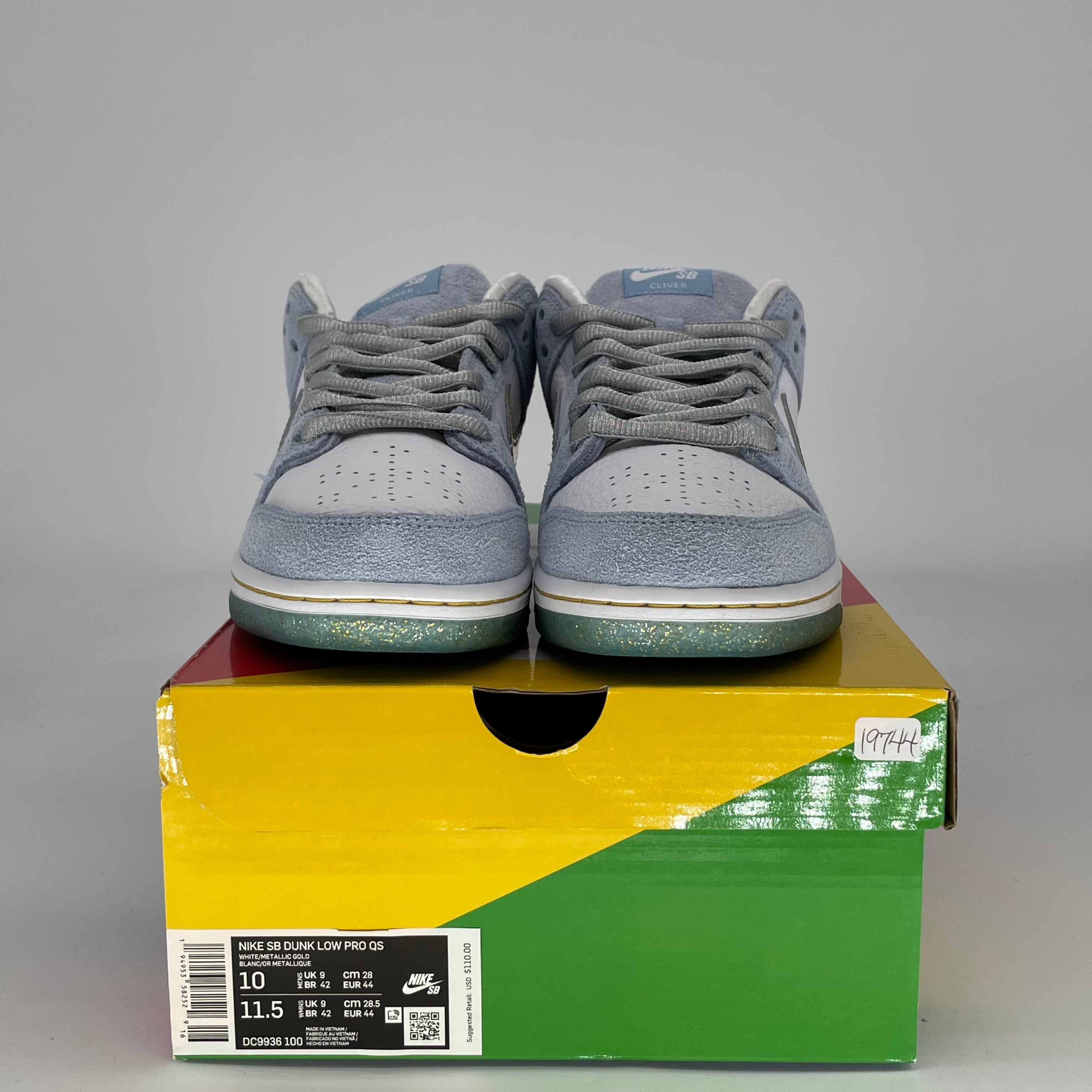 NIKE SB DUNK LOW SEAN CLIVER DC9936-100 SIZE 10/11.5W