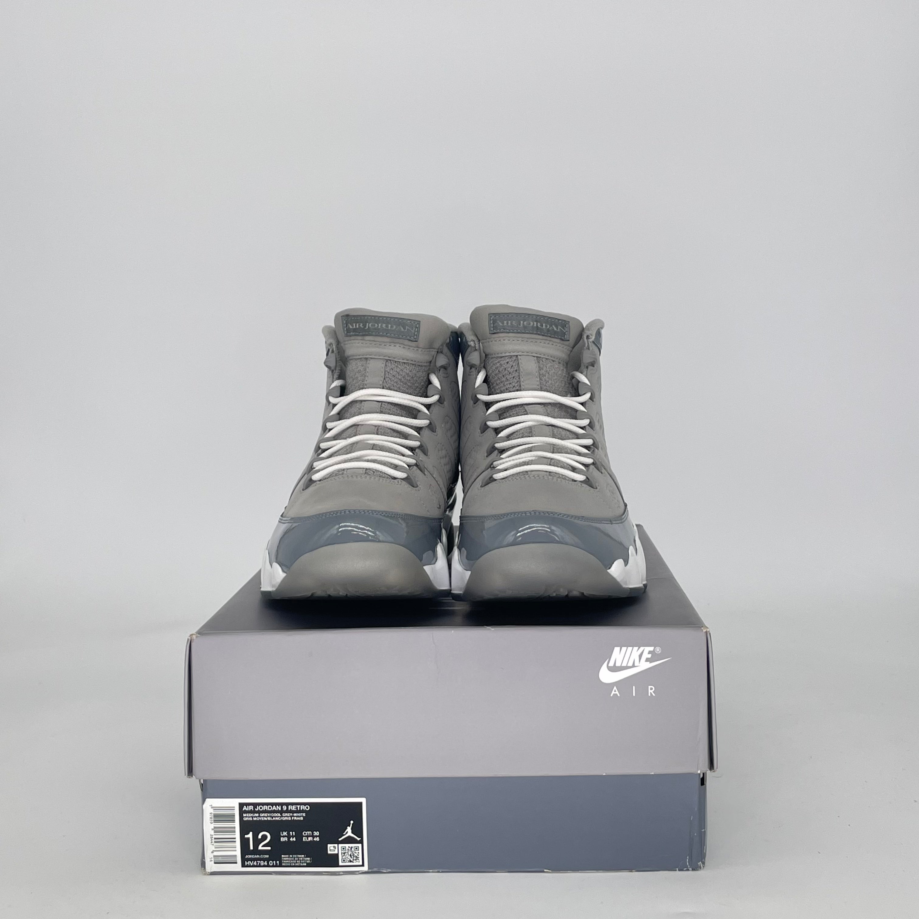 AIR JORDAN 9 COOL GREY HV4794-011 SIZE 12/13.5W