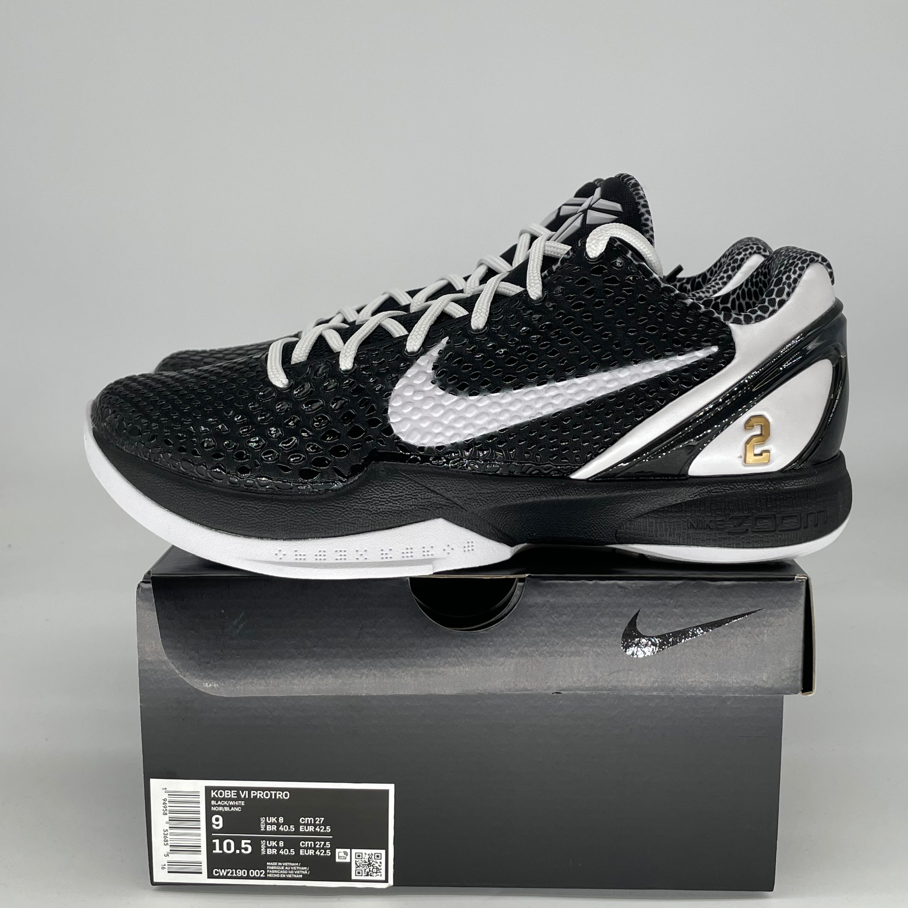 NIKE KOBE 6 PROTRO MAMBACITA SWEET 16 CW2190-002 SIZE 9/10.5W