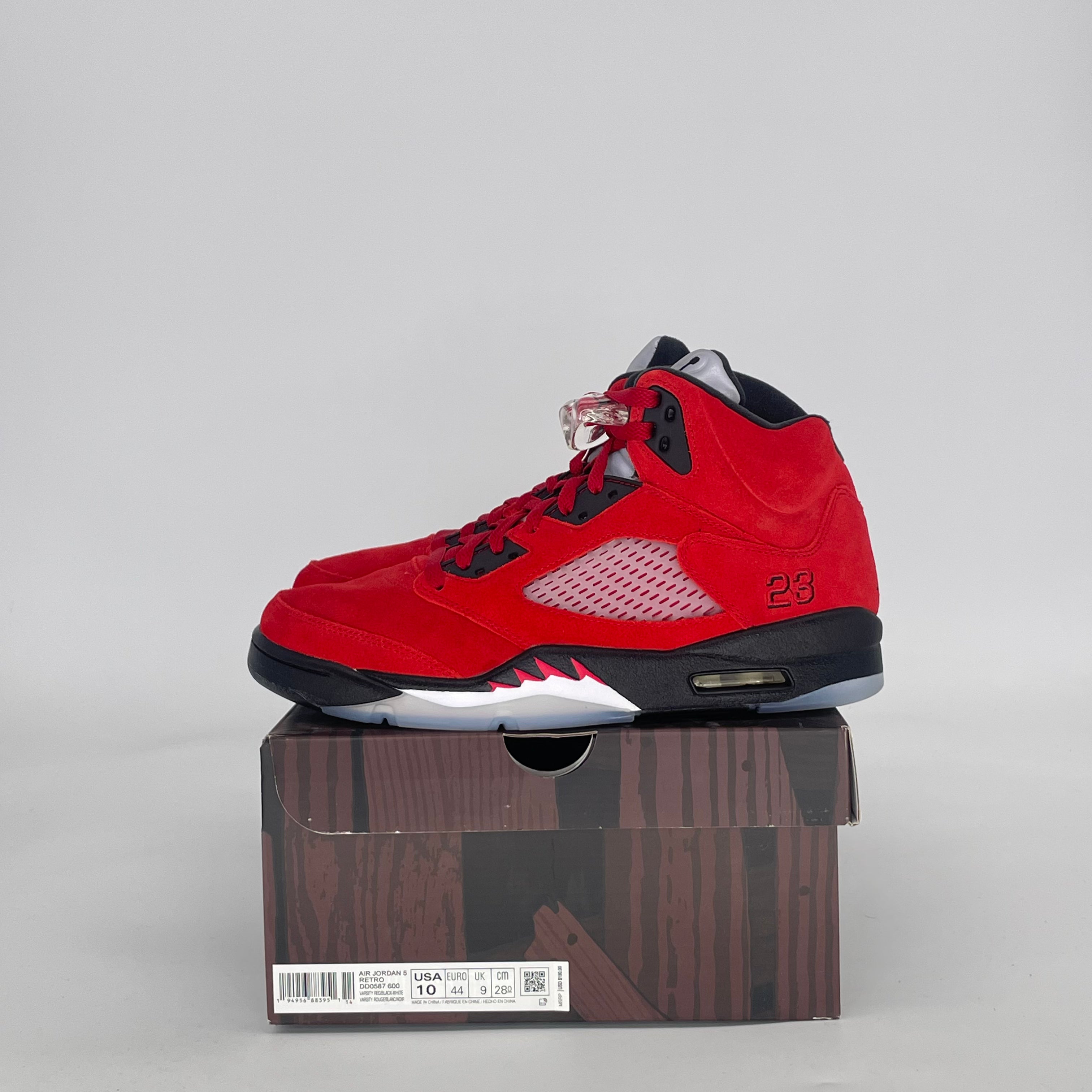 AIR JORDAN 5 RAGING BULL RED (2021) DD0587-600 SIZE 10/11.5W