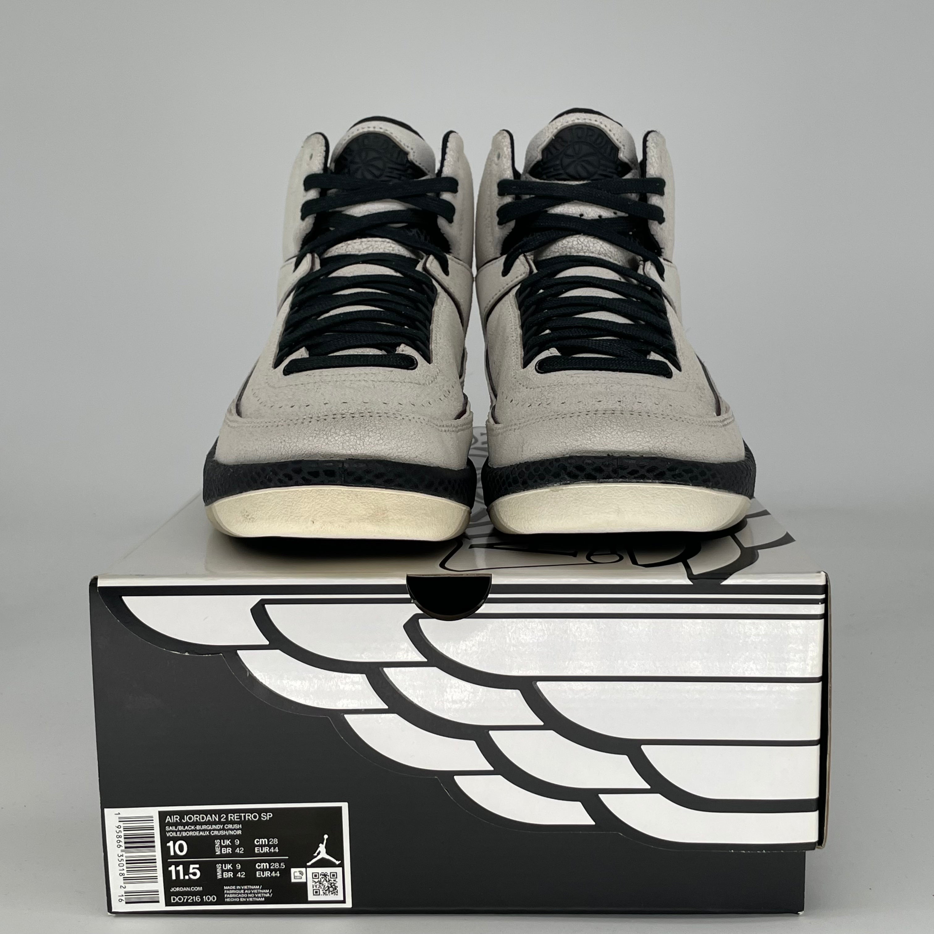 AIR JORDAN 2 A MA MANIERE AIRNESS DO7216-100 SIZE 10/11.5W