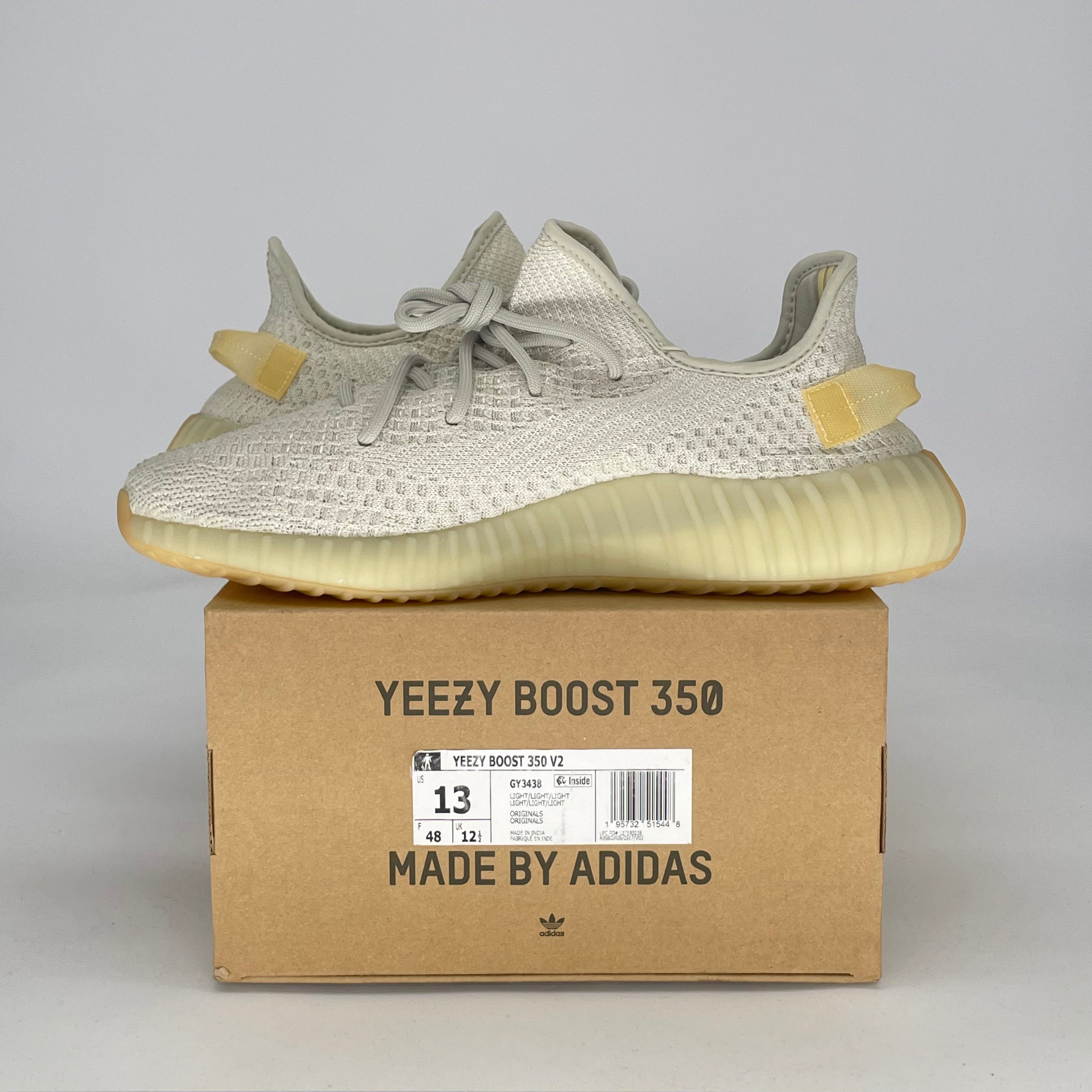 ADIDAS YEEZY BOOST 350 V2 LIGHT GY3438 SIZE 13/14.5W